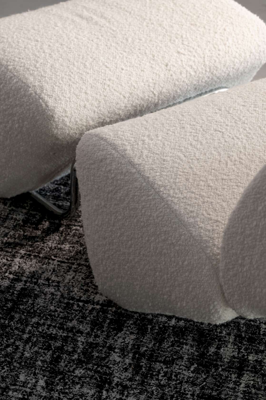 Trend Boucle Set - Chrome/Ivory - Floor Stock