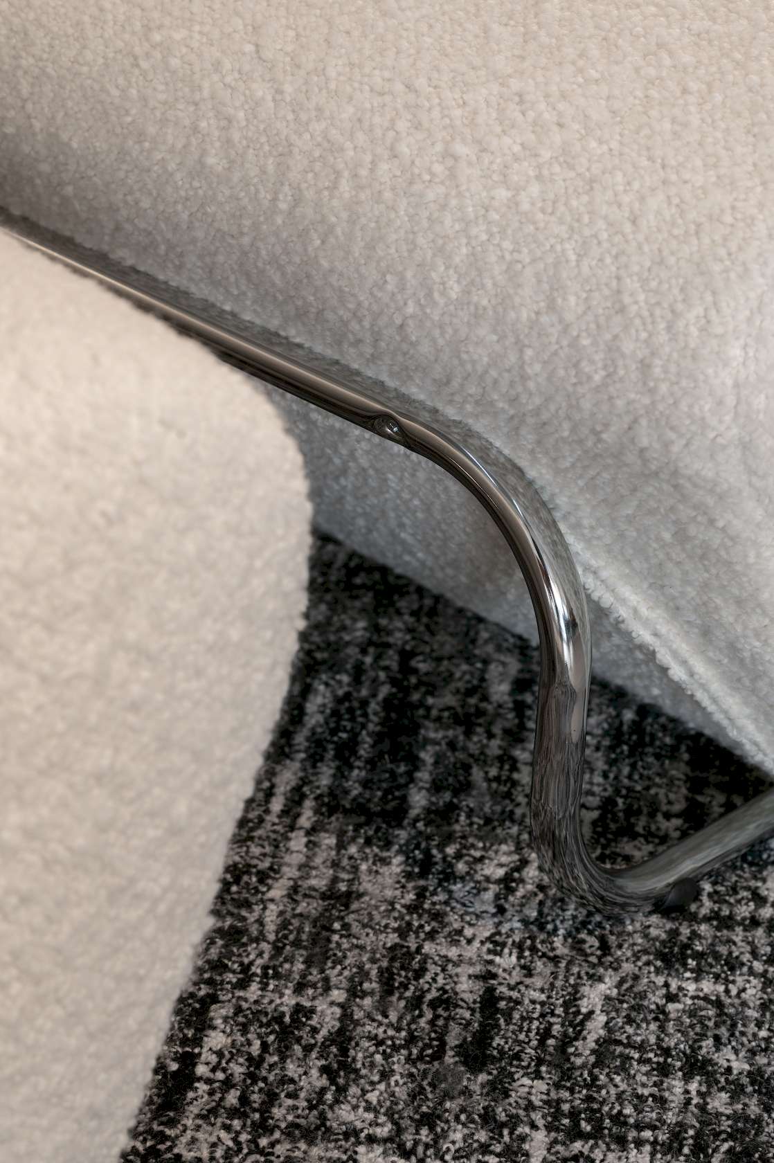 Trend Boucle Set - Chrome/Ivory - Floor Stock