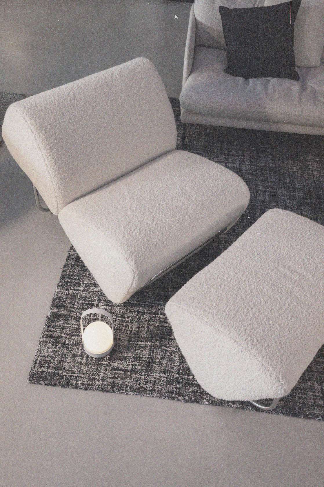 Trend Boucle Set - Chrome/Ivory - Floor Stock
