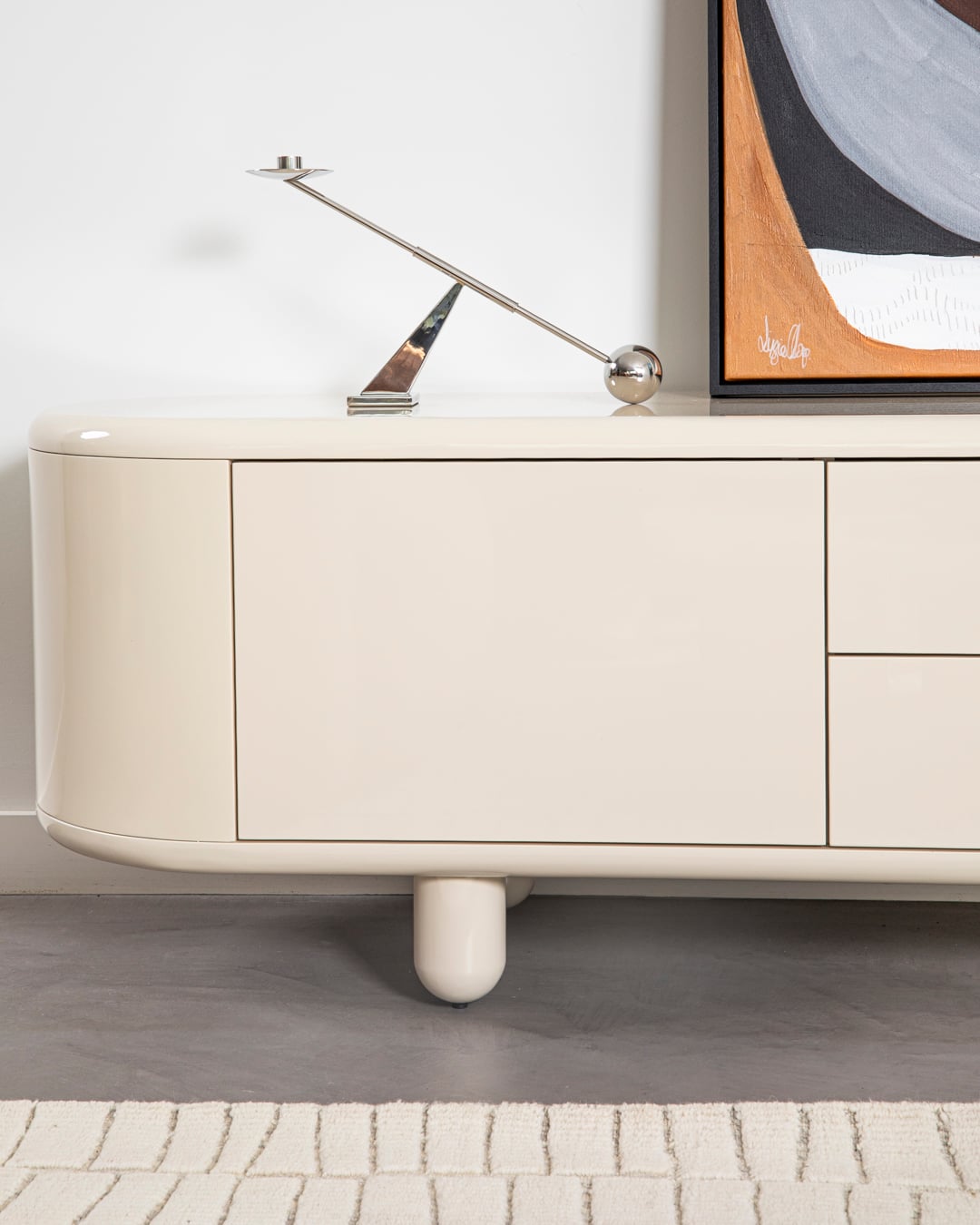 Remy TV Unit - Eggshell - Floor Stock