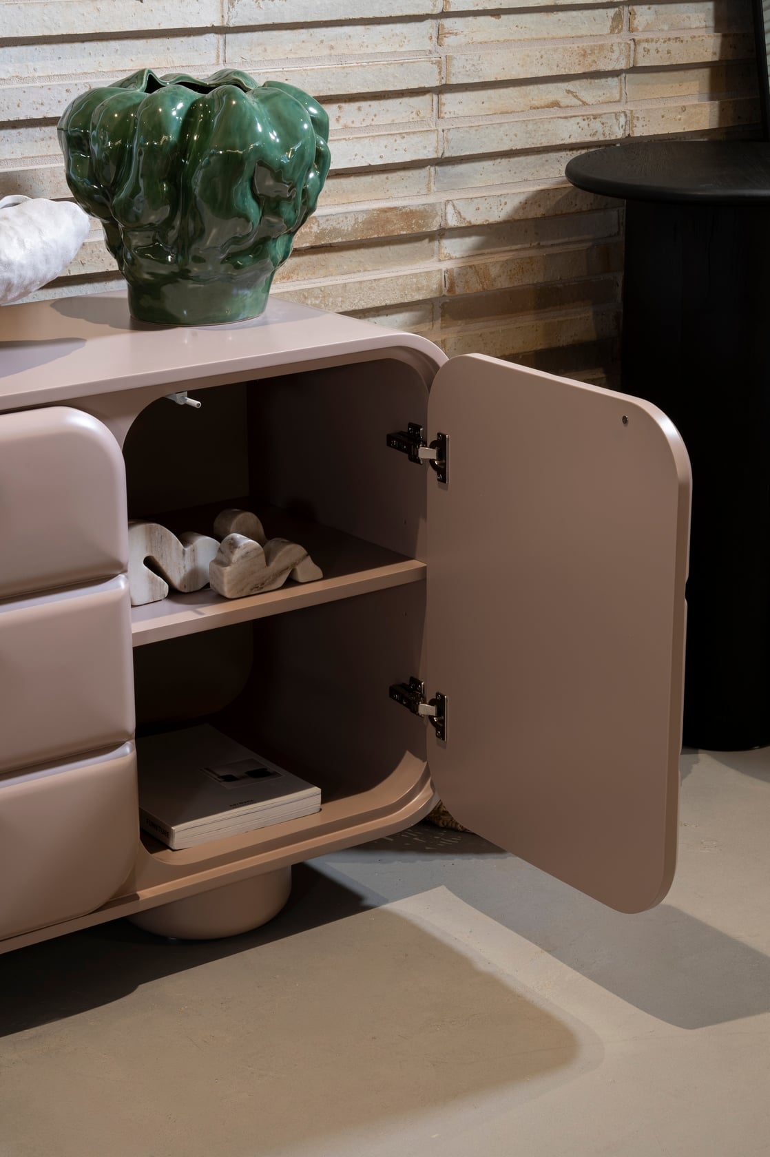 Serano 4 Door Sideboard - Dusty Pink - Floor Stock