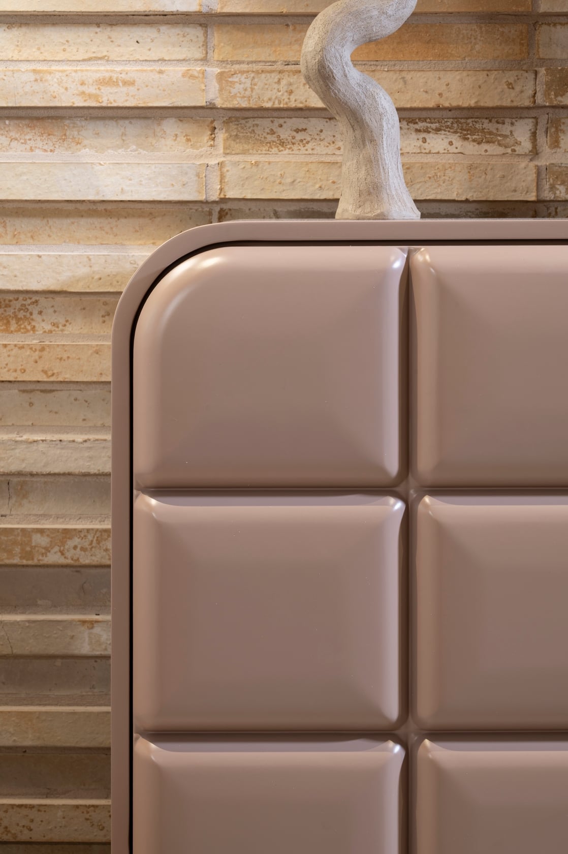 Serano 4 Door Sideboard - Dusty Pink - Floor Stock