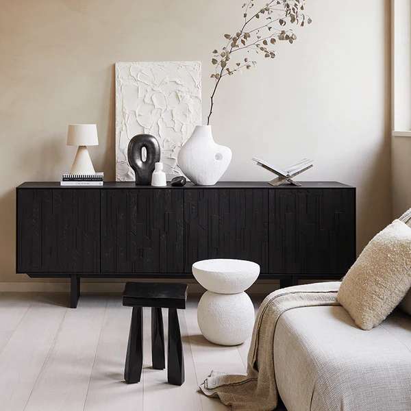 Umi Metal Side Table - White - Floor Stock