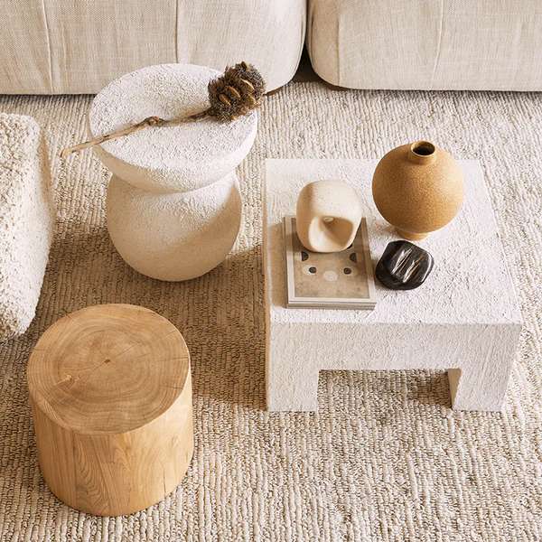 Umi Metal Side Table - White - Floor Stock