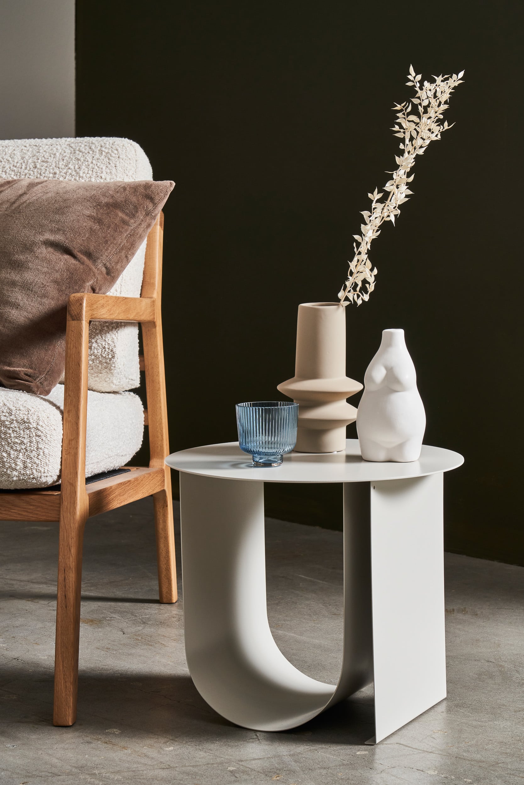Cher Side Table - Grey - Floor Stock