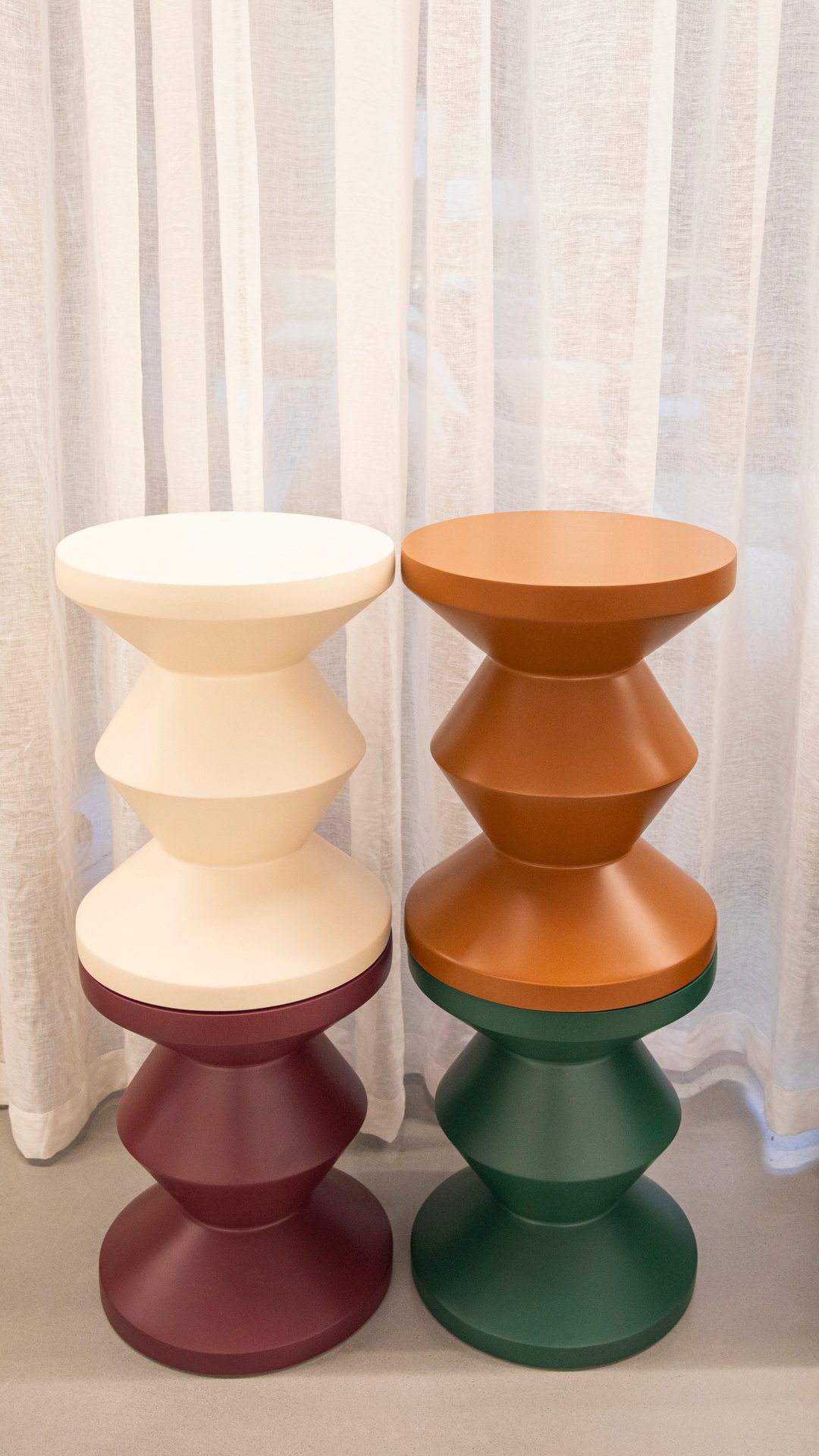 Zag Stool - Merlot - Floor Stock