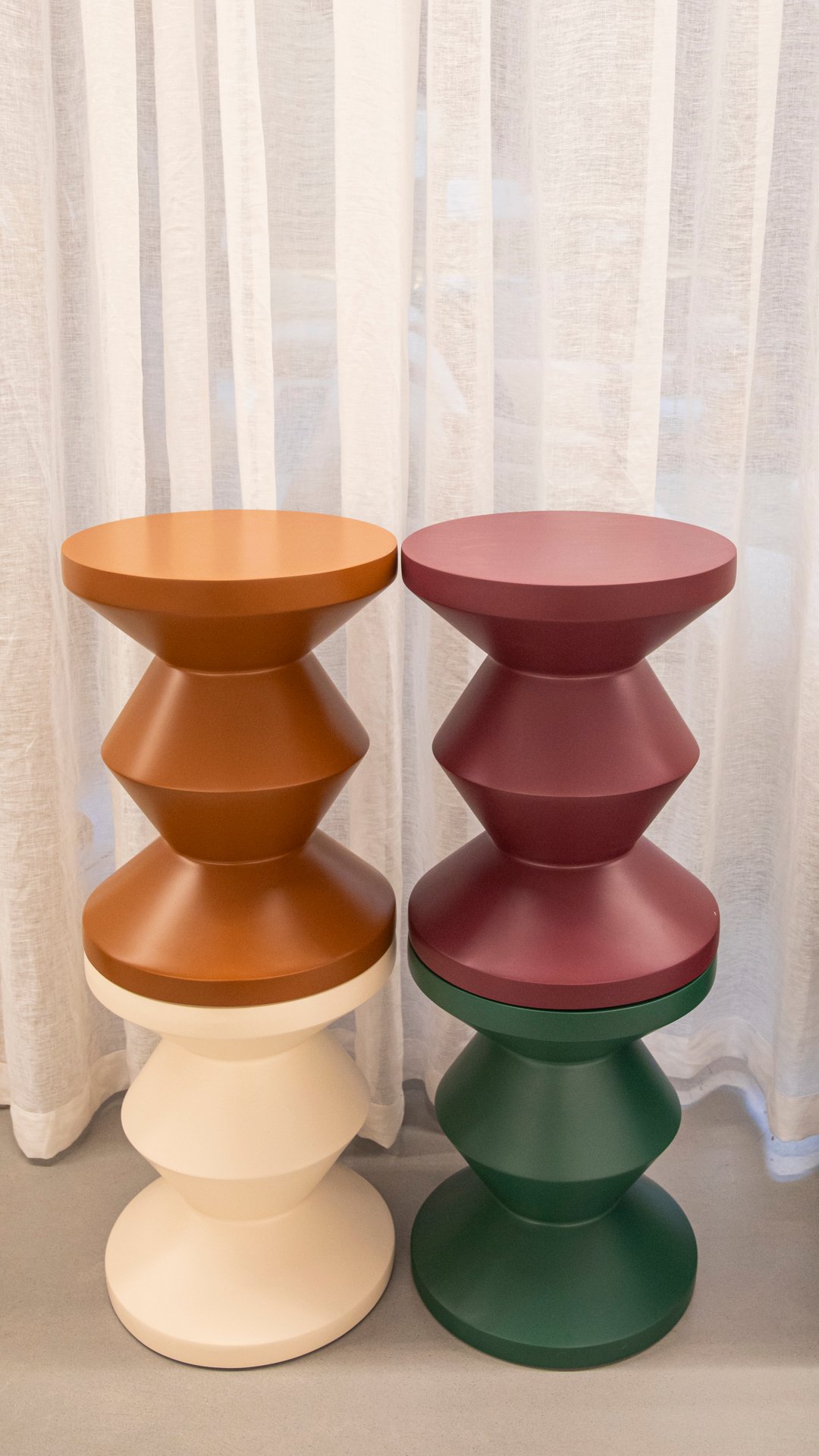 Zag Stool - Merlot - Floor Stock