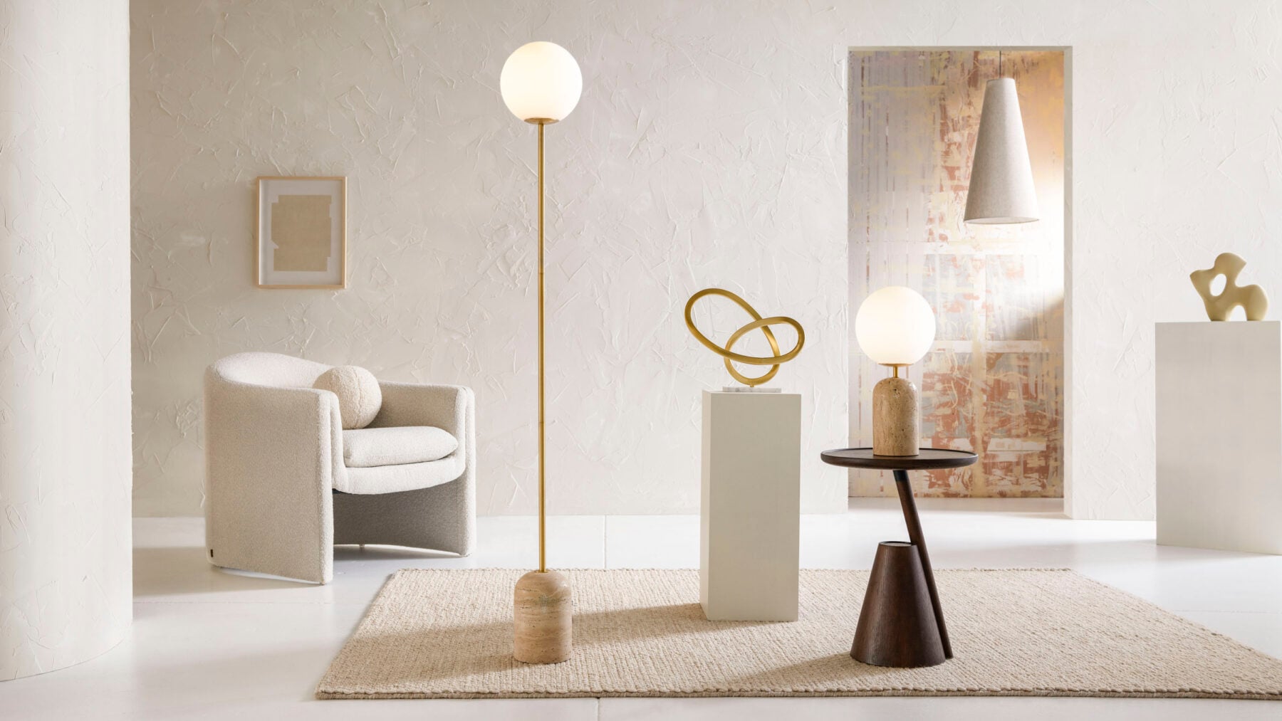 Sorrento Floor Lamp - Frost - Floor Stock