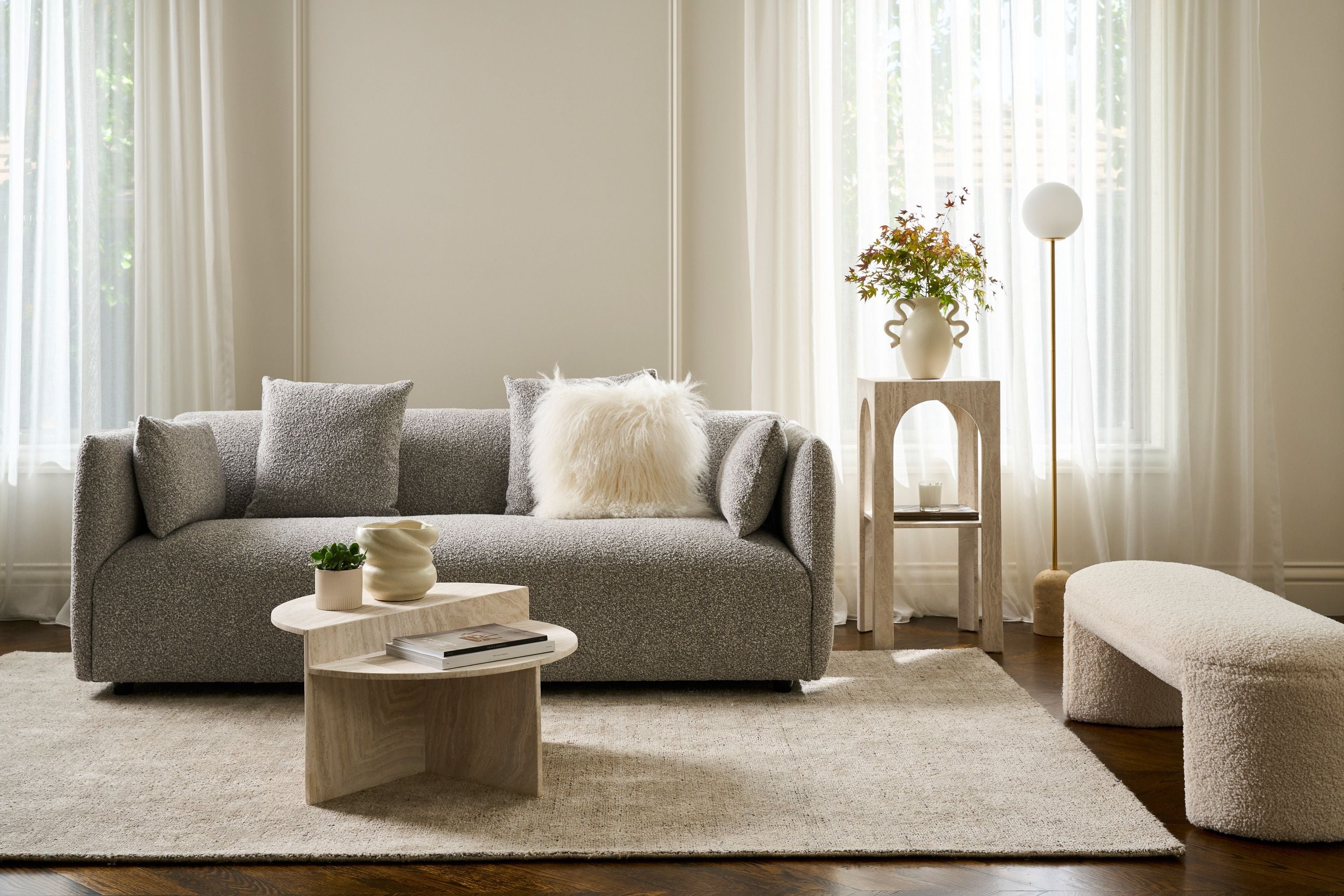 Sorrento Floor Lamp - Frost - Floor Stock