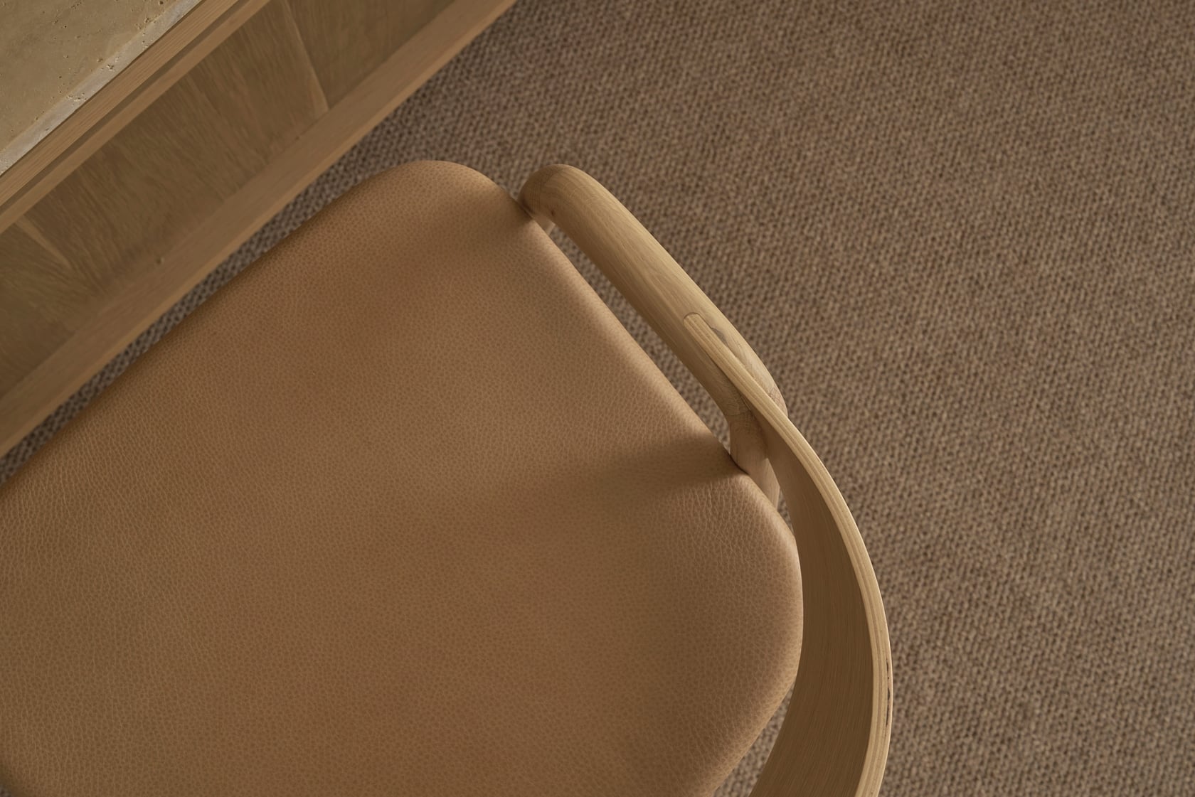 Inlay Counter Stool - Light Oak - Floor Stock