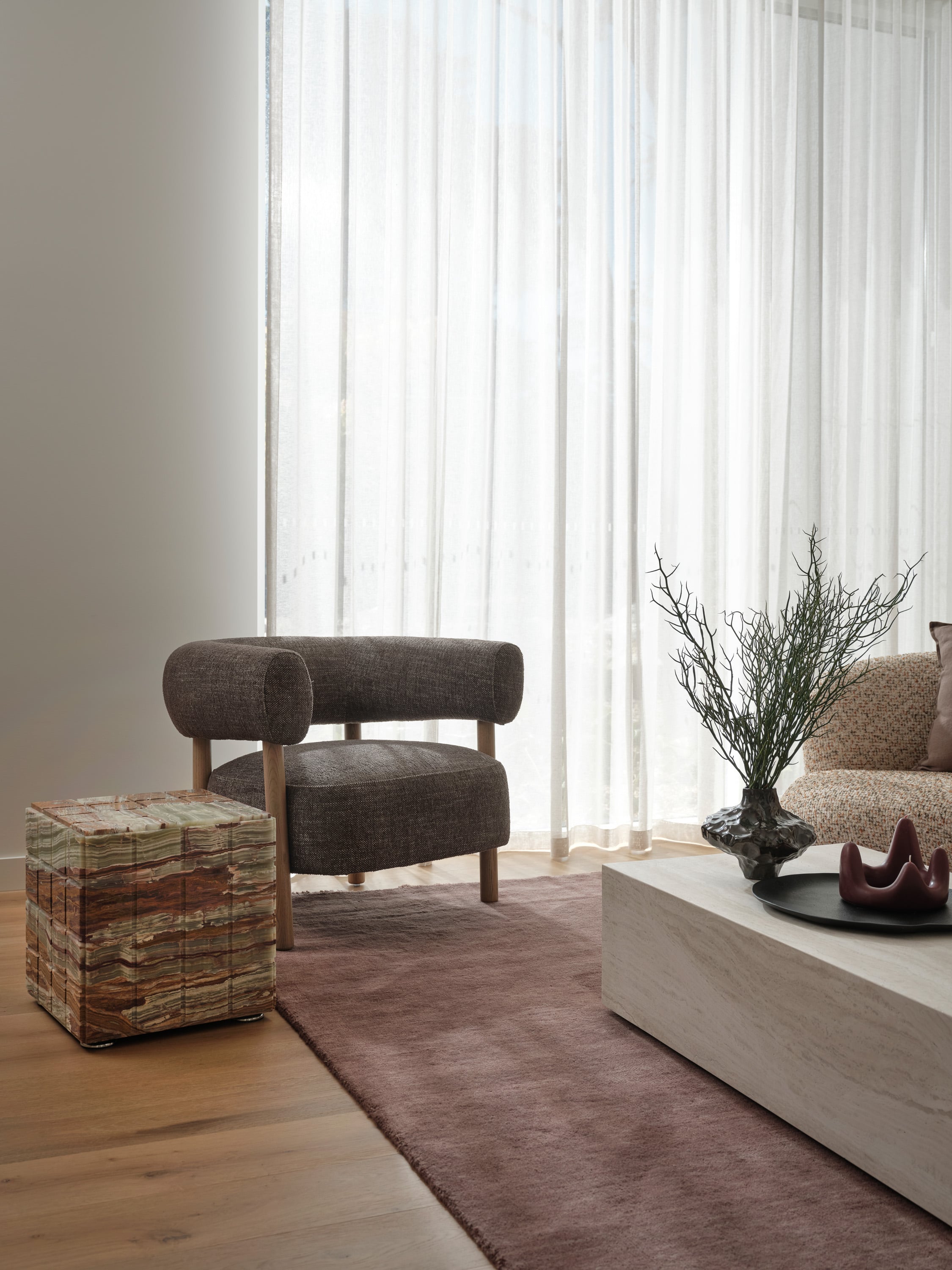 Walton Lounge Chair - American Ash - Espresso - Floor Stock