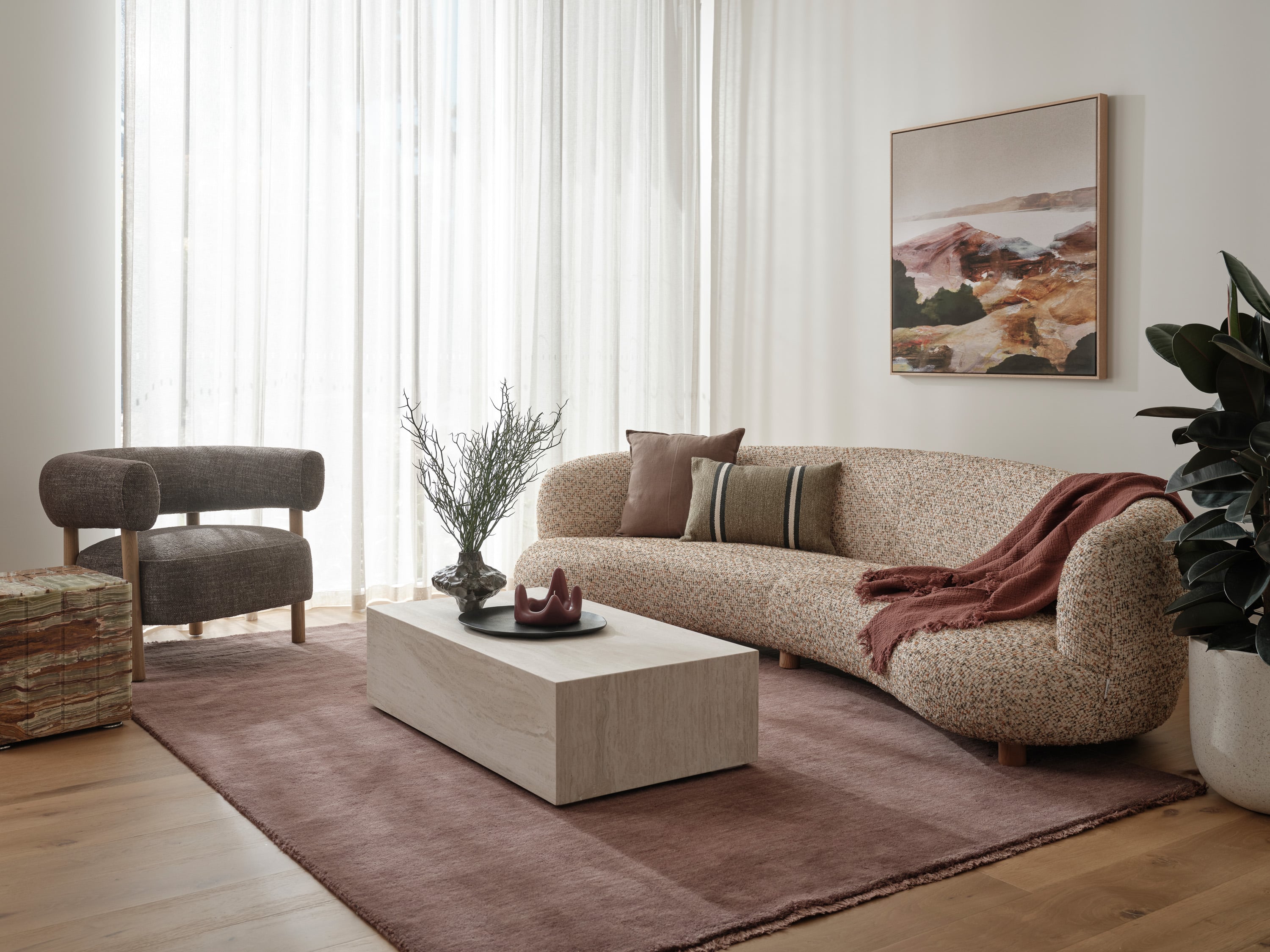 Walton Lounge Chair - American Ash - Espresso - Floor Stock