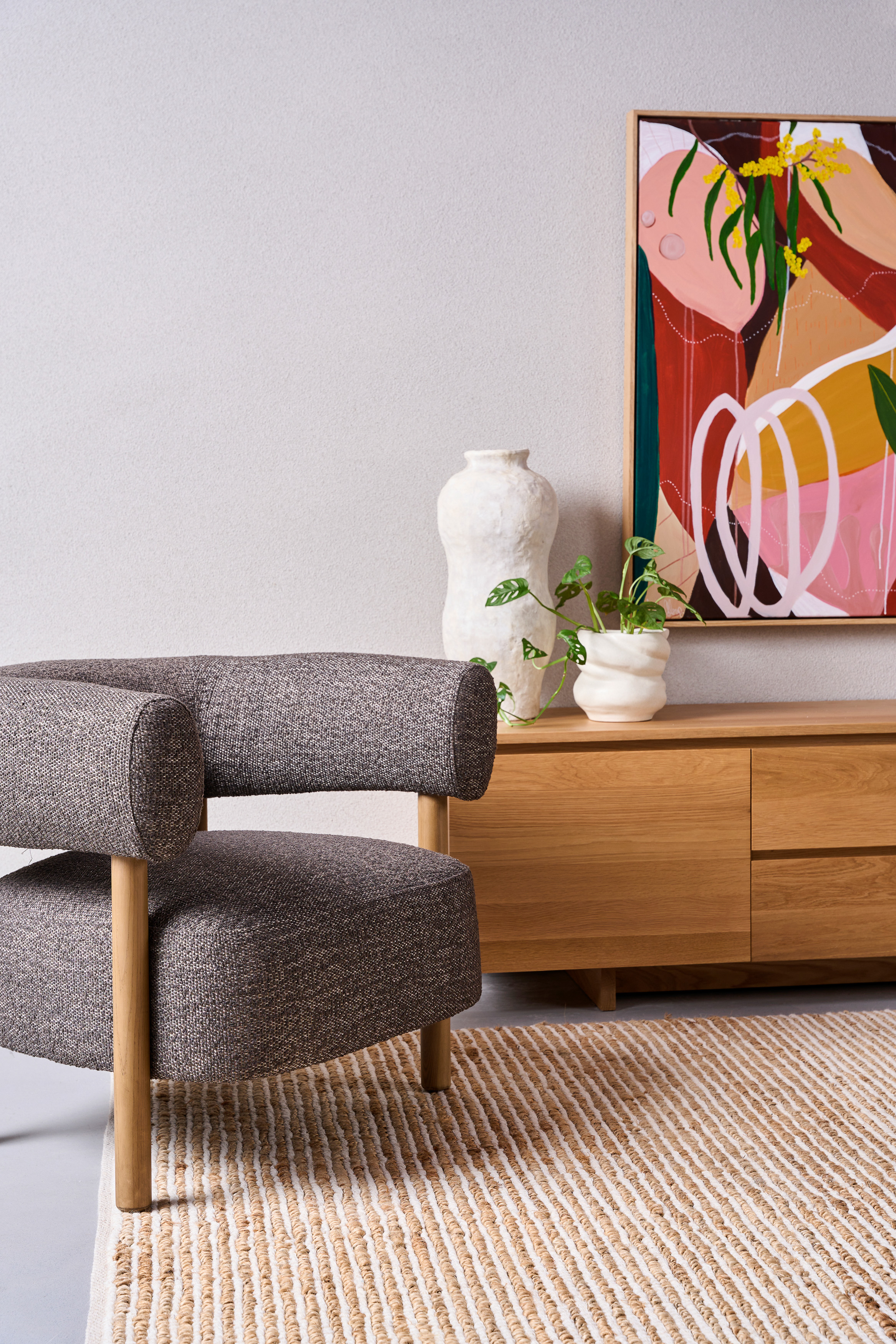 Walton Lounge Chair - American Ash - Espresso - Floor Stock