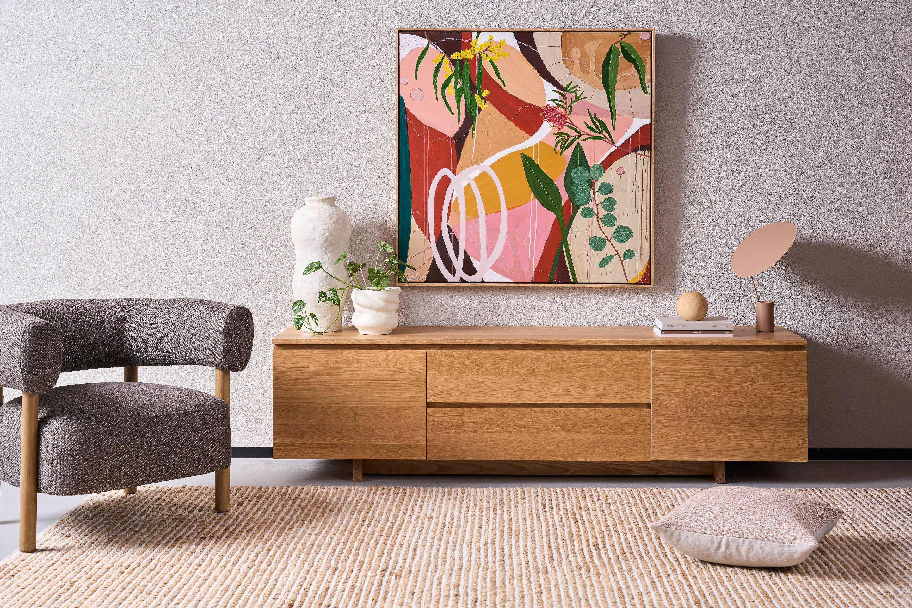 Walton Lounge Chair - American Ash - Espresso - Floor Stock