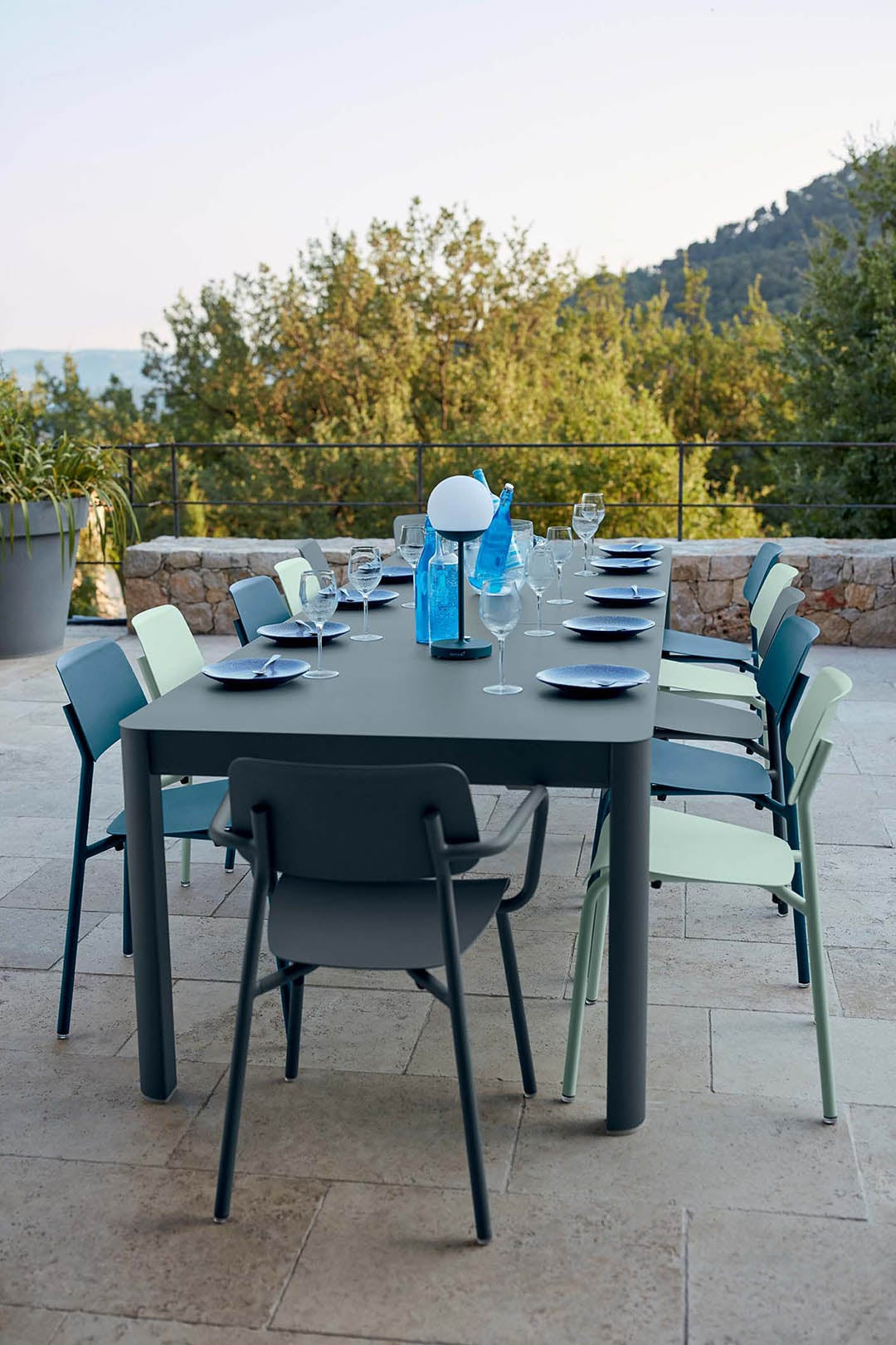 Fermob Ribambelle Table with Extension - 1490 - 2990mm - Clay Grey - Floor Stock