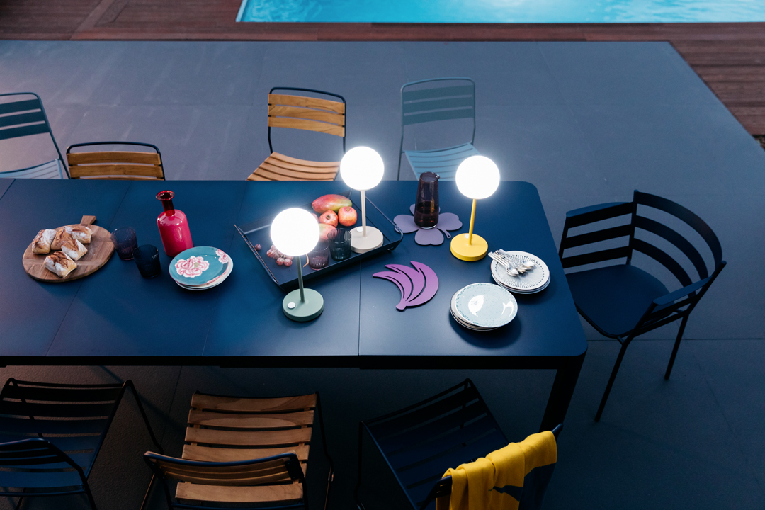 Fermob Ribambelle Table with Extension - 1490 - 2990mm - Clay Grey - Floor Stock