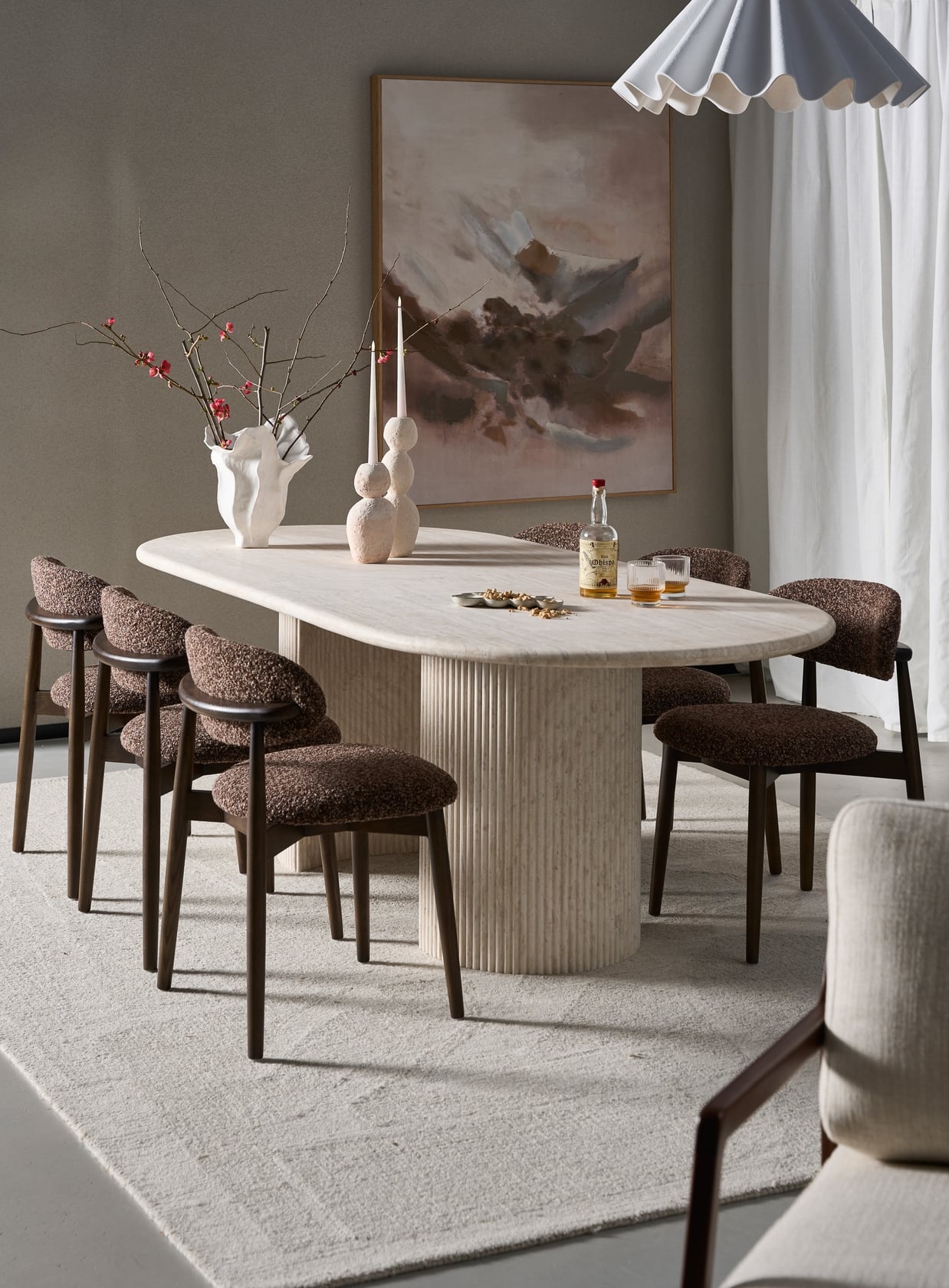 Willow Dining Chair - Walnut / Mocha - Floor Stock