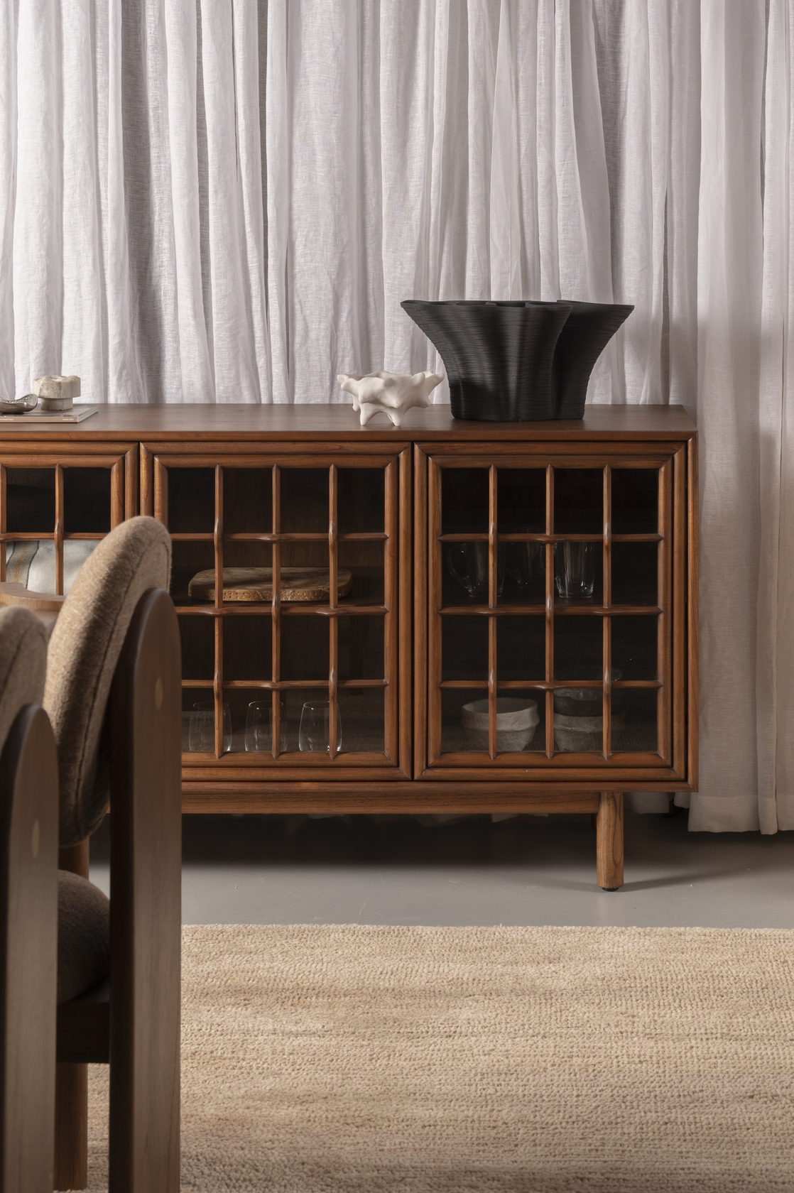 Malta 3 Doors Sideboard - Coffee - Floor Stock