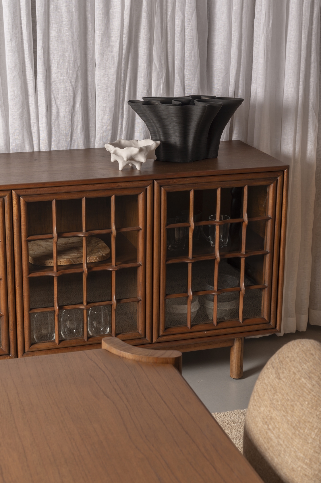 Malta 3 Doors Sideboard - Coffee - Floor Stock