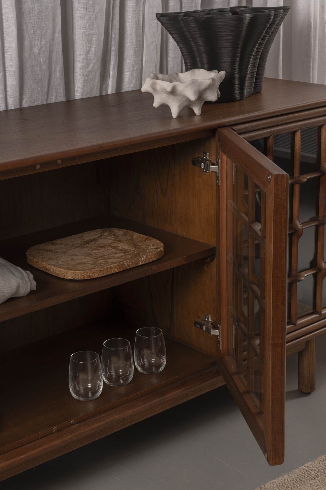 Malta 3 Doors Sideboard - Coffee - Floor Stock