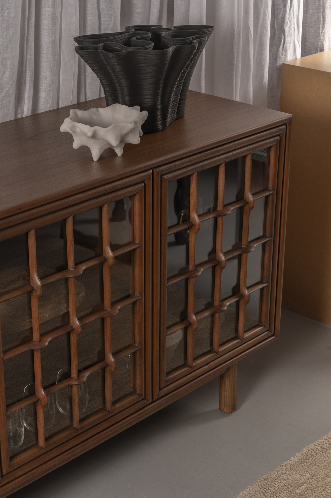 Malta 3 Doors Sideboard - Coffee - Floor Stock
