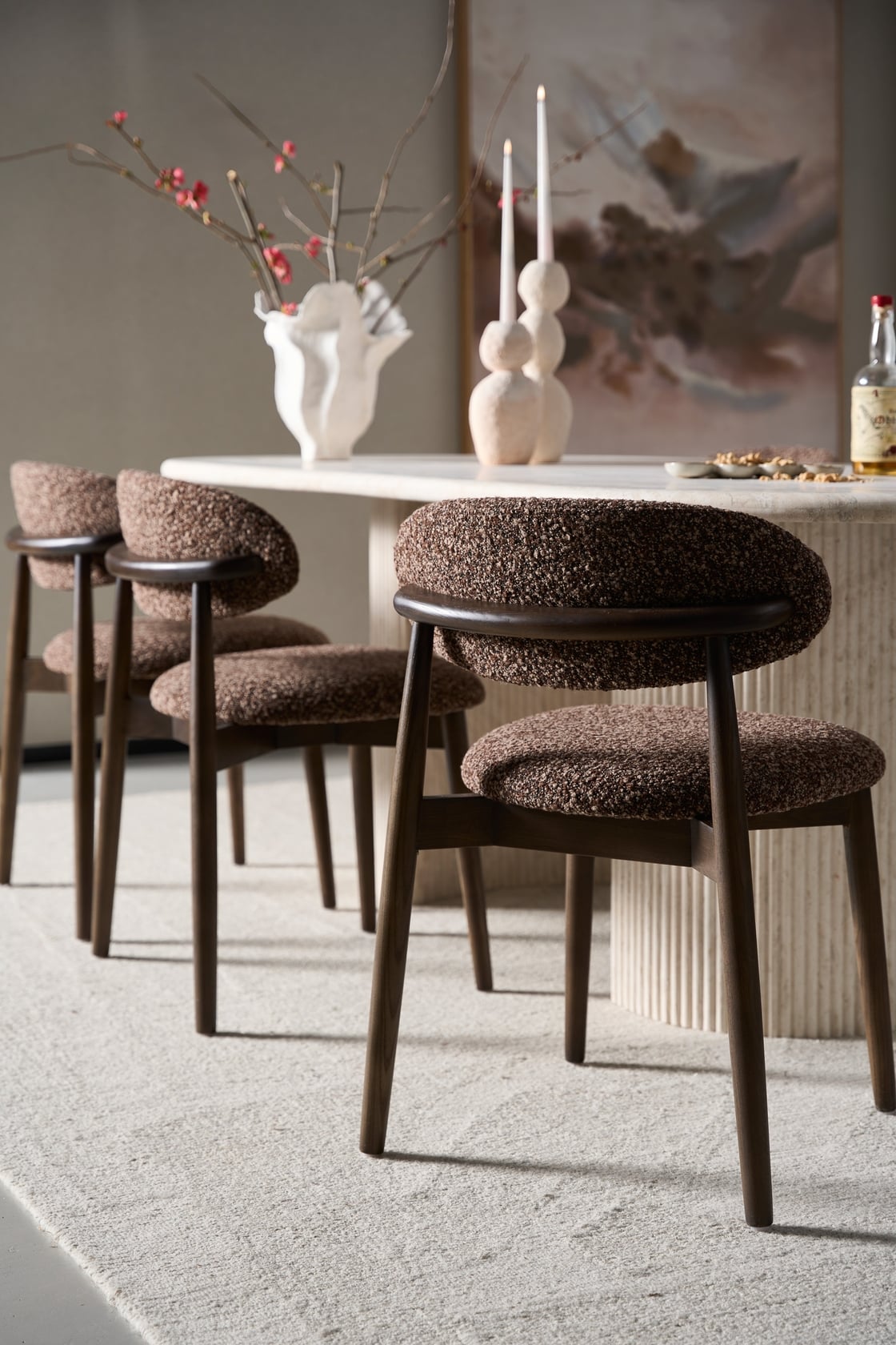 Willow Dining Chair - Walnut/Cumin - Set of 4 - Floor Stock