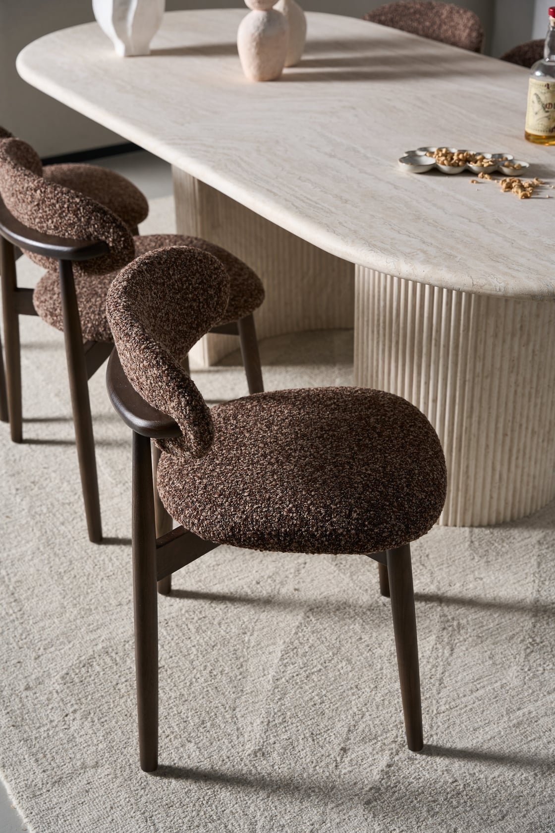 Willow Dining Chair - Walnut/Cumin - Set of 4 - Floor Stock