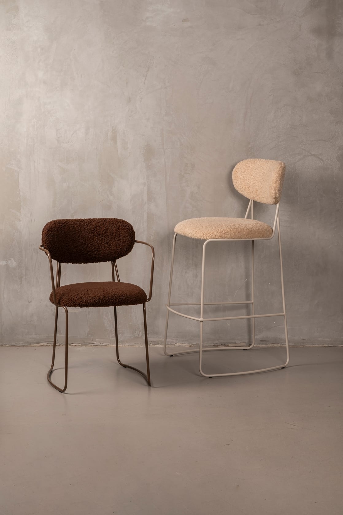 Chester Armchair - Nutmeg Fur - Set of 6 - Floor Stock