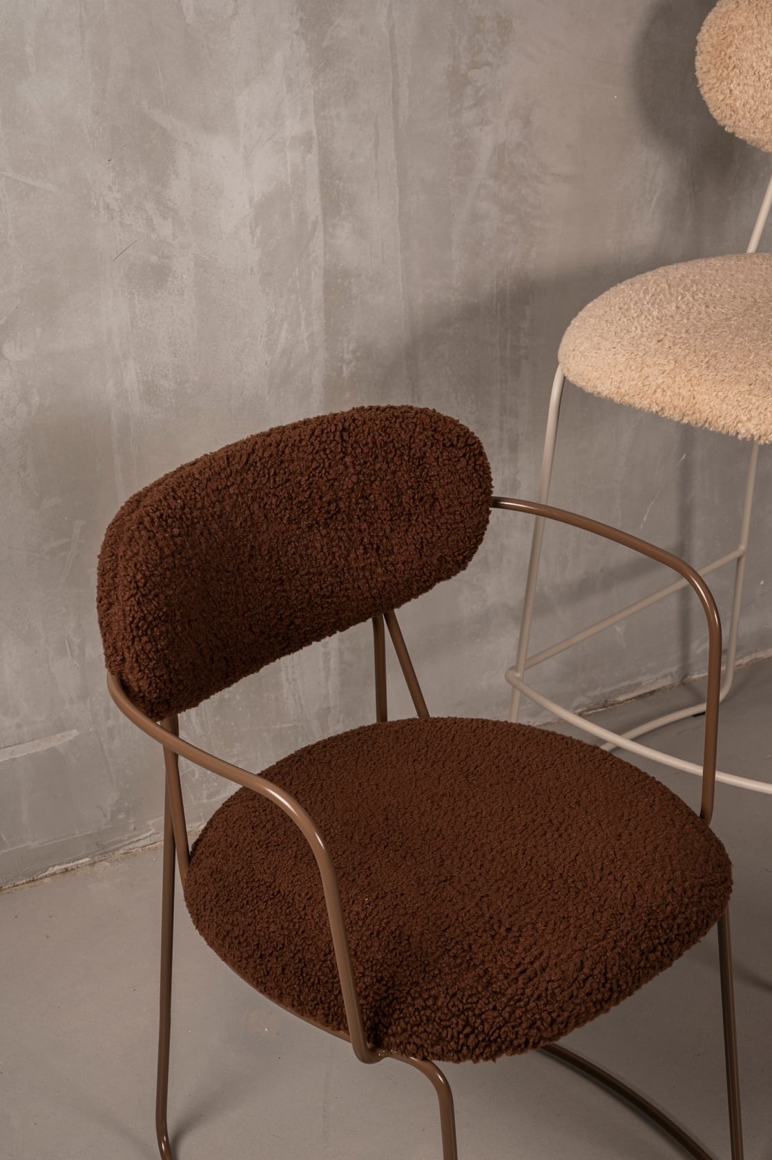 Chester Armchair - Nutmeg Fur - Set of 6 - Floor Stock
