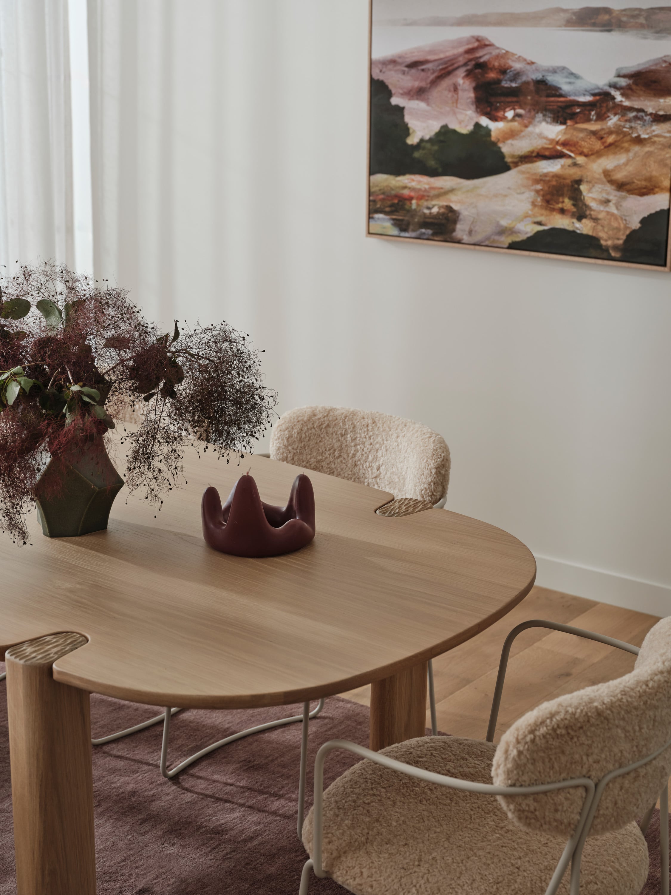 Chester Armchair - Nutmeg Fur - Set of 6 - Floor Stock