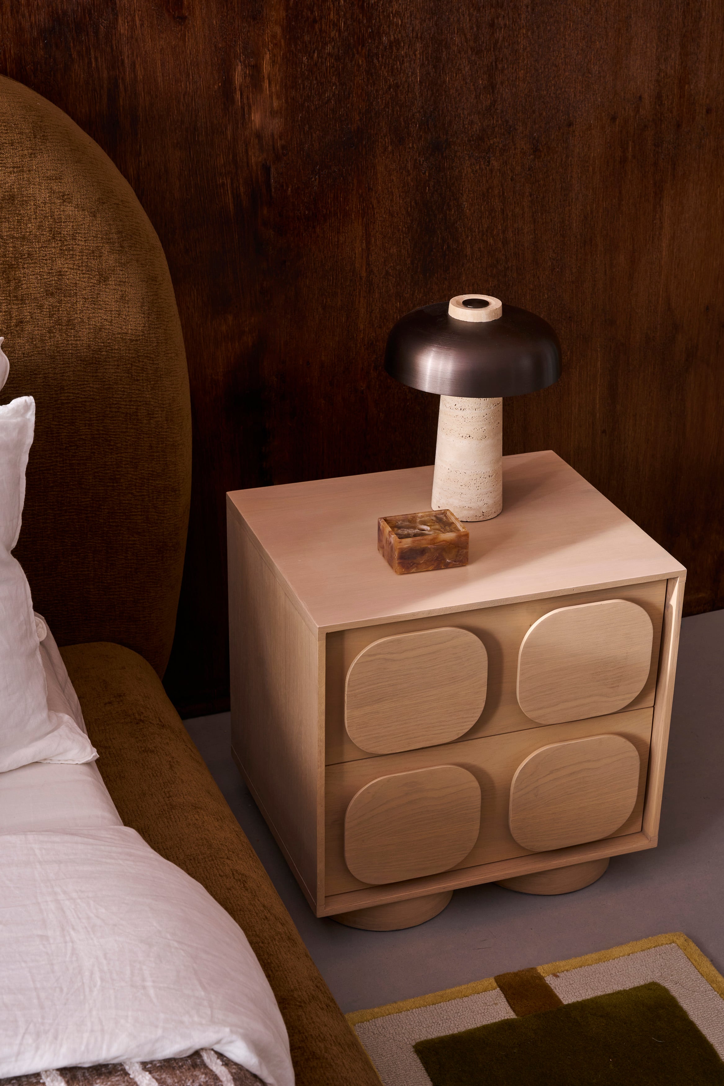 Tansu Bedside Table - Natural Oak - Set of 2 - Floor Stock
