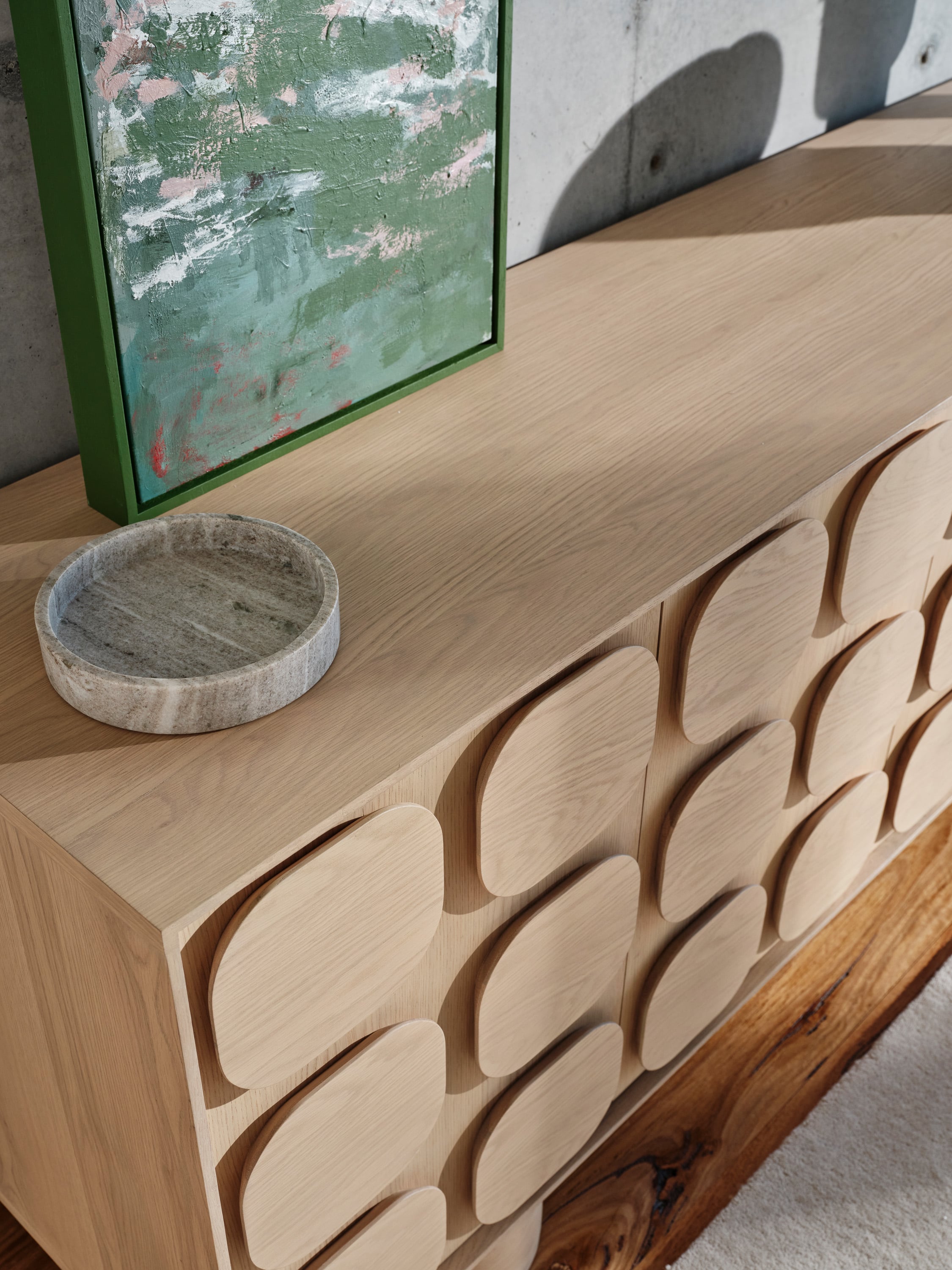 Tansu 3 Doors Sideboard - Natural Oak - Floor Stock