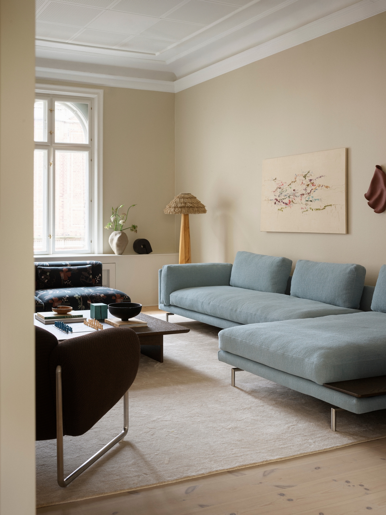 Levanto L Shape Sofa with Wooden Tray