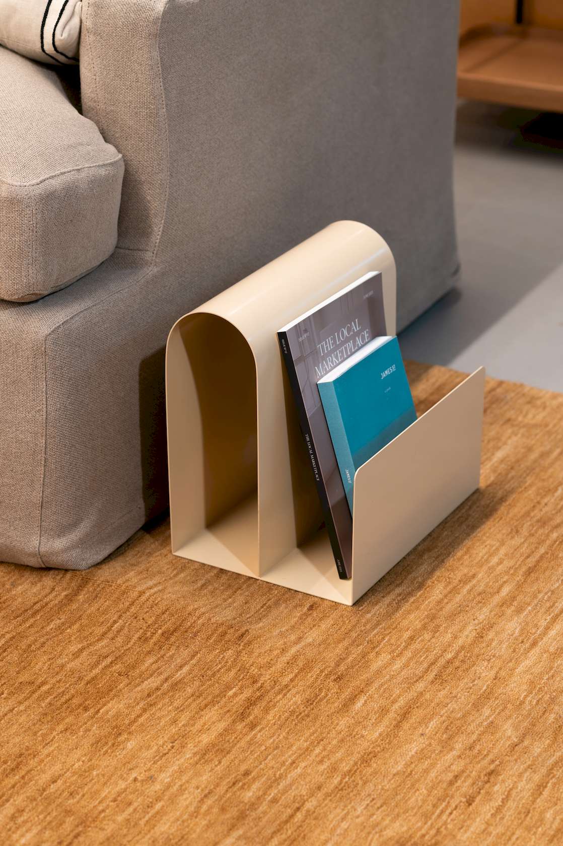 Enya Metal Magazine Holder - Brown - Floor Stock