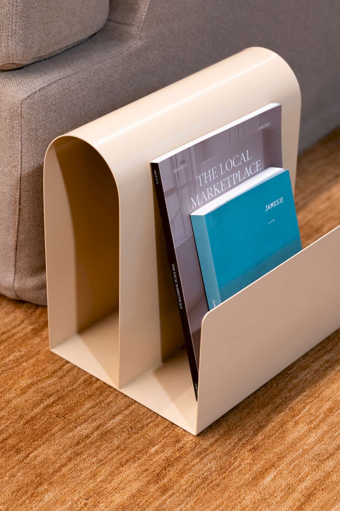 Enya Metal Magazine Holder - Brown - Floor Stock