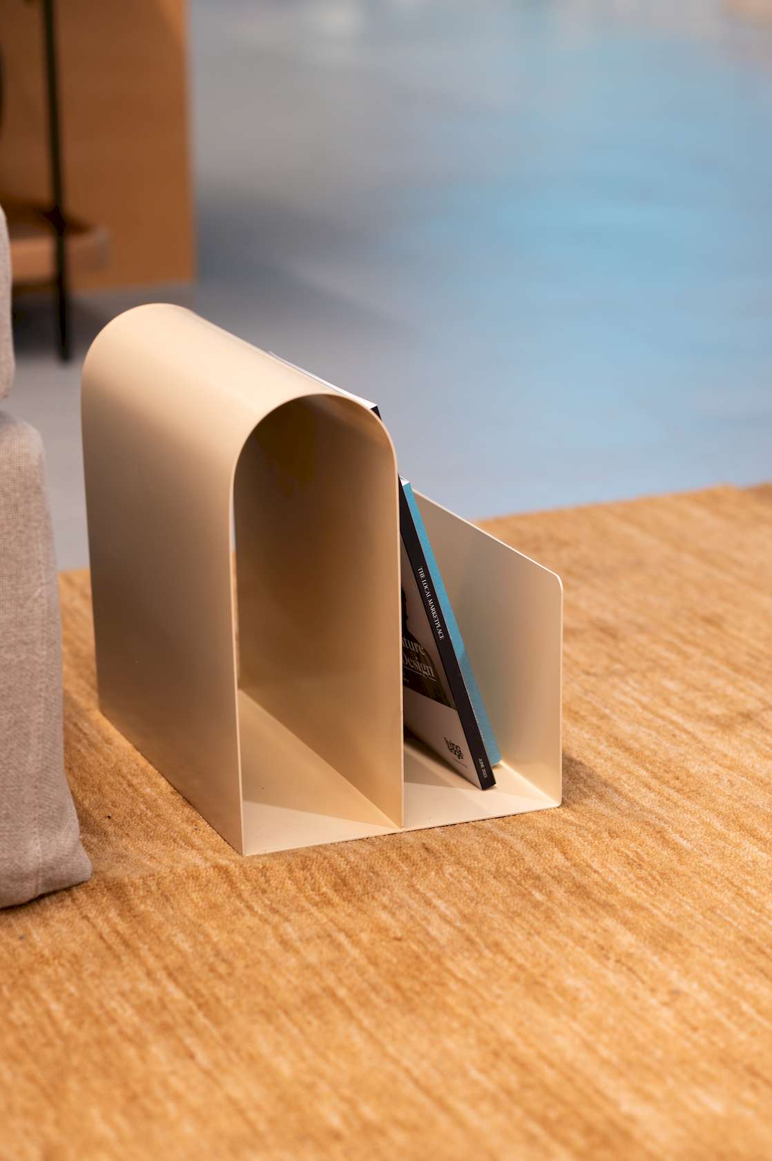 Enya Metal Magazine Holder - Brown - Floor Stock