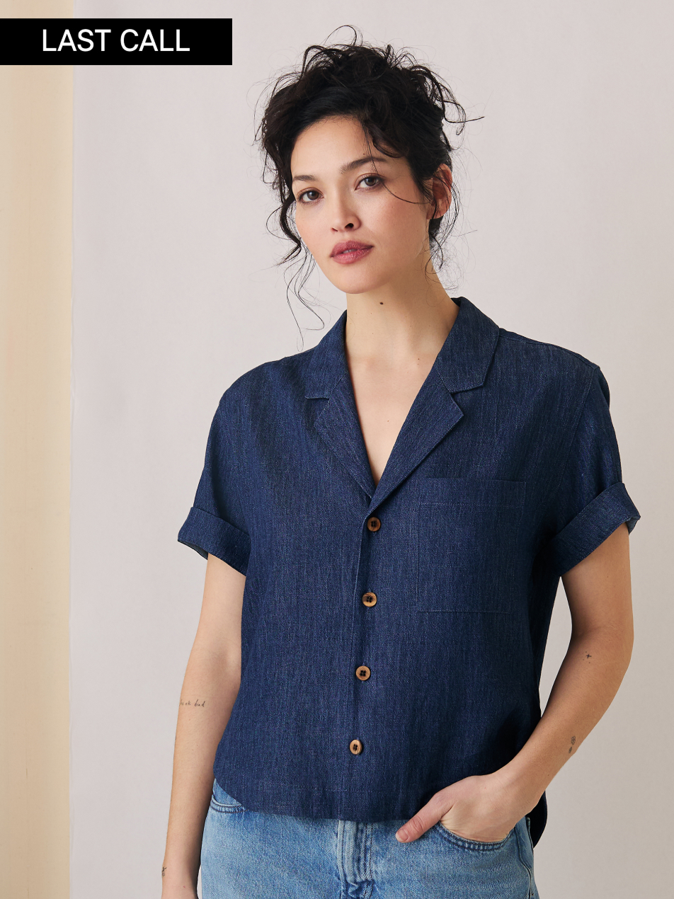 The Studio Shirt (Indigo Hemp Denim)