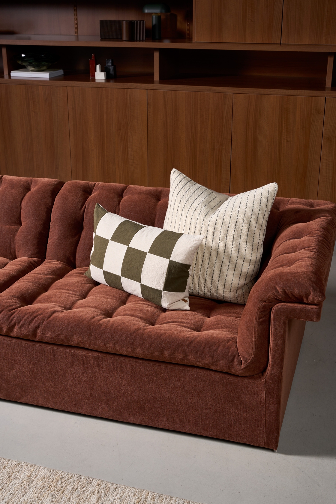 Furrow 4 Seater Sofa - Russet-Sahara 0015 - Floor Stock