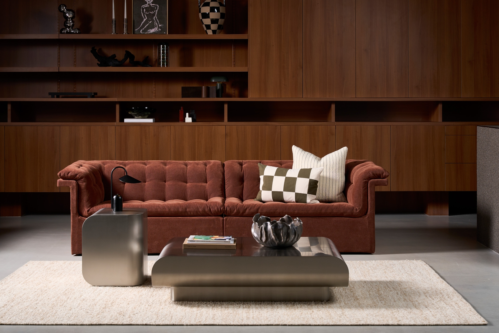 Furrow 4 Seater Sofa - Russet-Sahara 0015 - Floor Stock