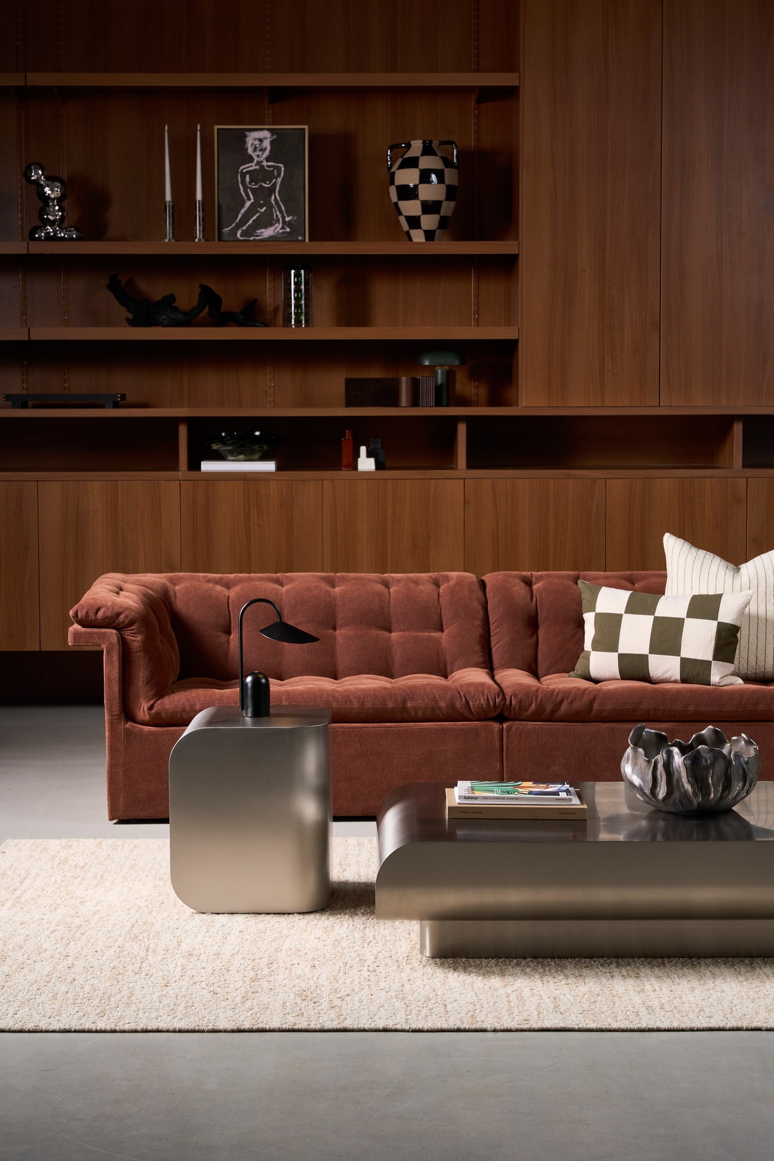 Furrow 4 Seater Sofa - Russet-Sahara 0015 - Floor Stock