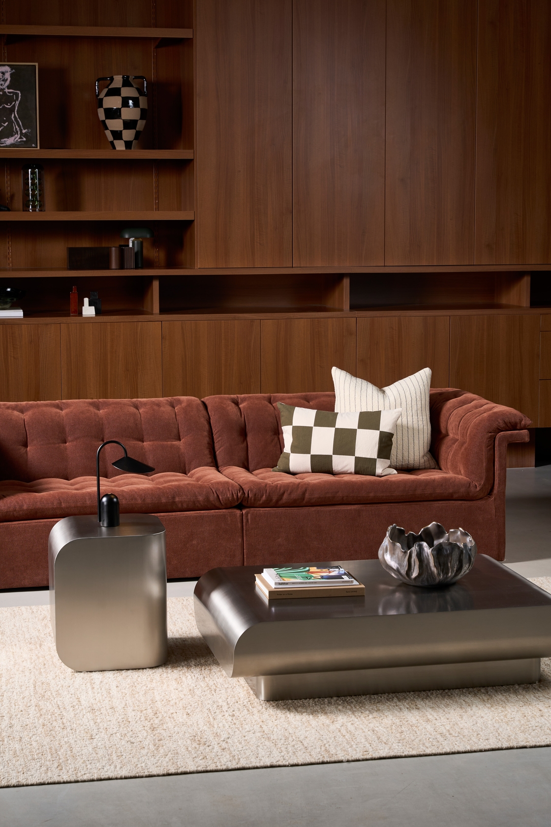 Furrow 4 Seater Sofa - Russet-Sahara 0015 - Floor Stock