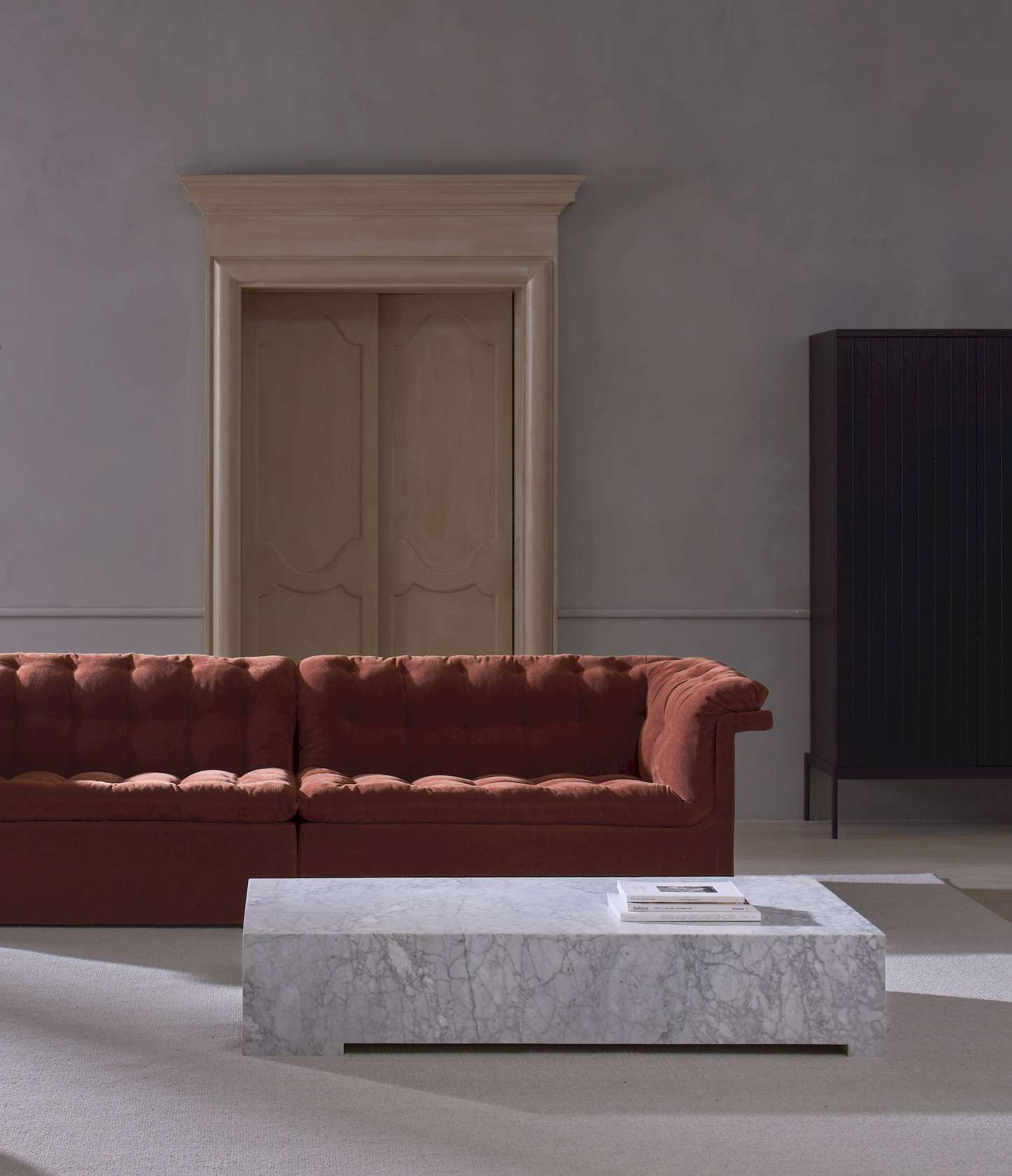 Furrow 4 Seater Sofa - Russet-Sahara 0015 - Floor Stock