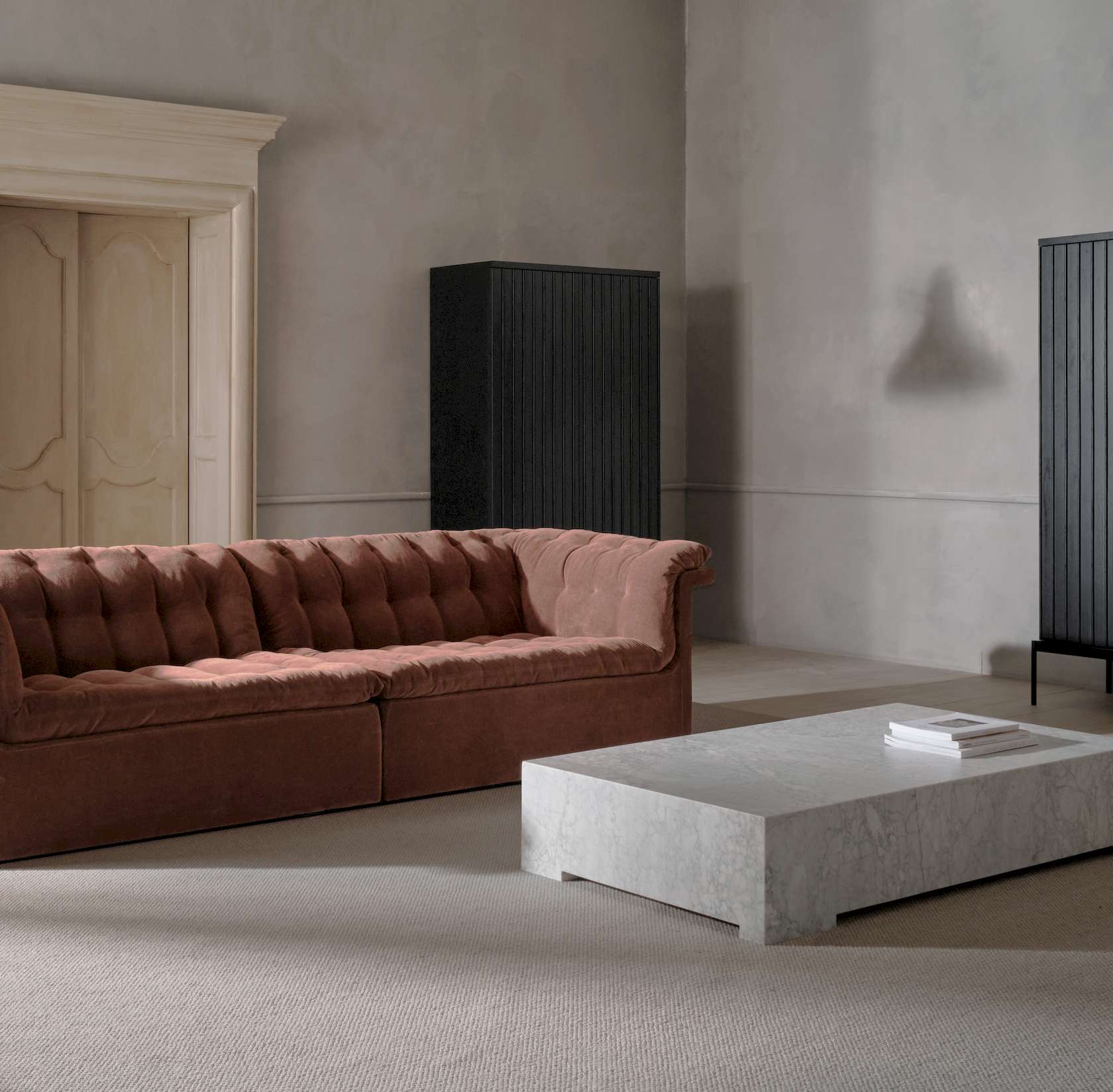 Furrow 4 Seater Sofa - Russet-Sahara 0015 - Floor Stock