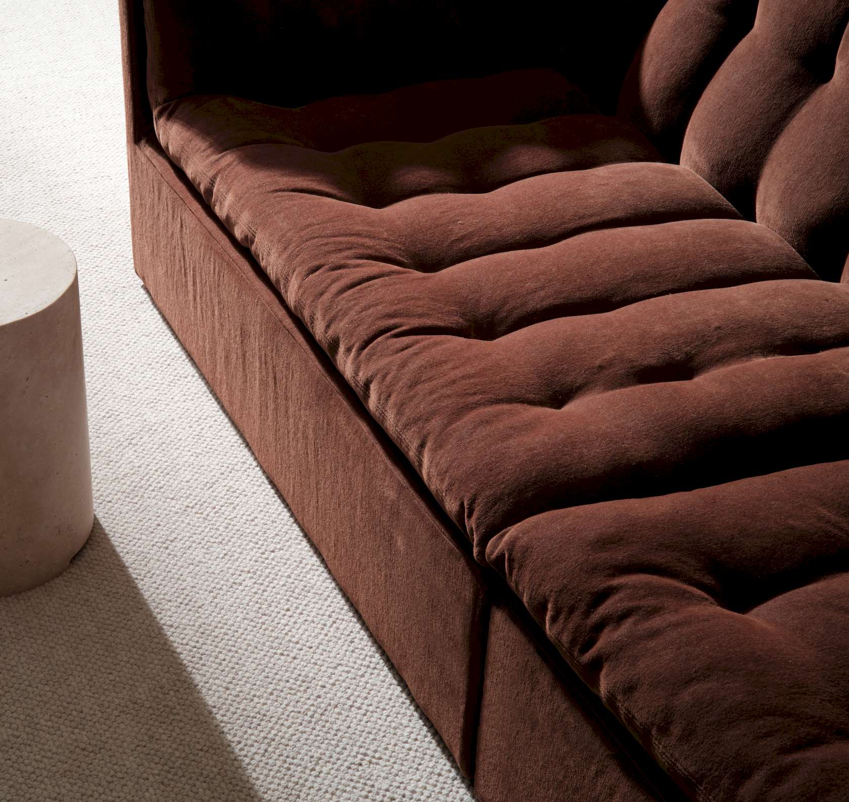 Furrow 4 Seater Sofa - Russet-Sahara 0015 - Floor Stock