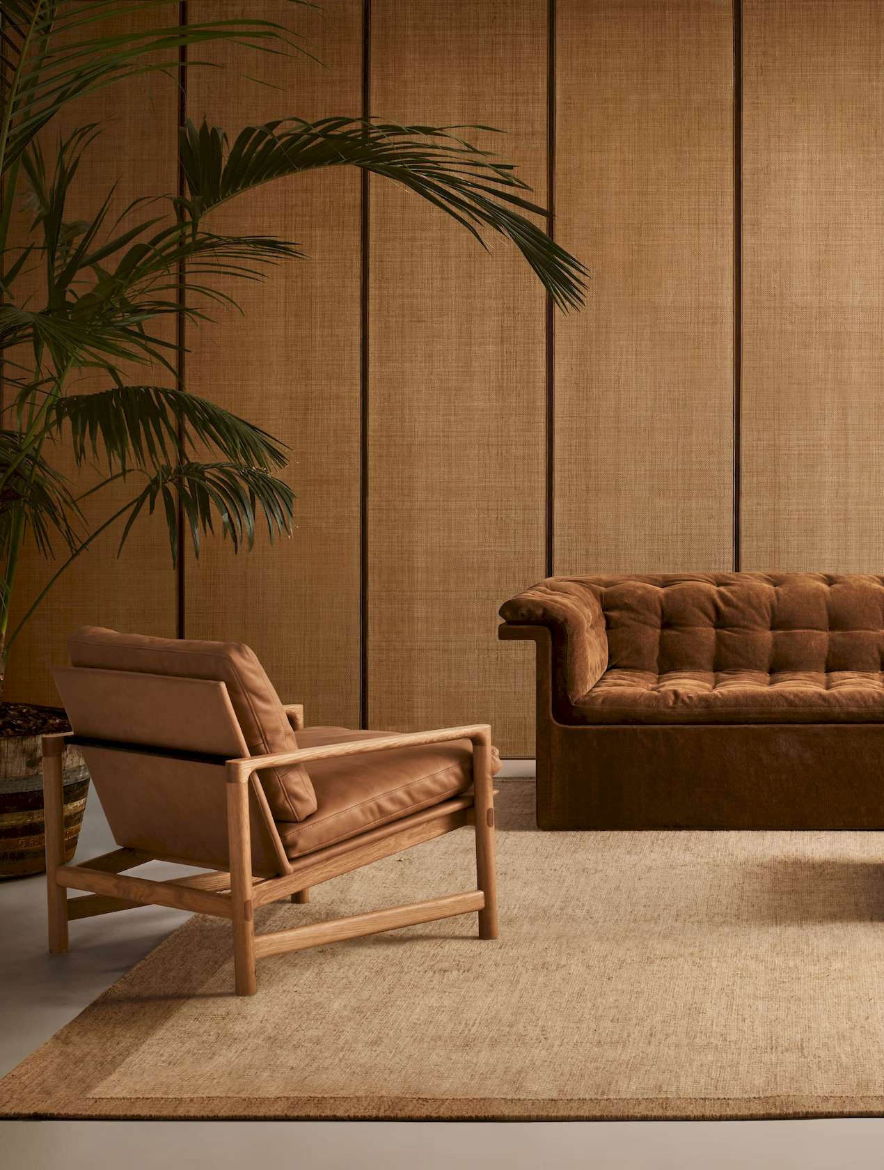 Furrow 4 Seater Sofa - Russet-Sahara 0015 - Floor Stock