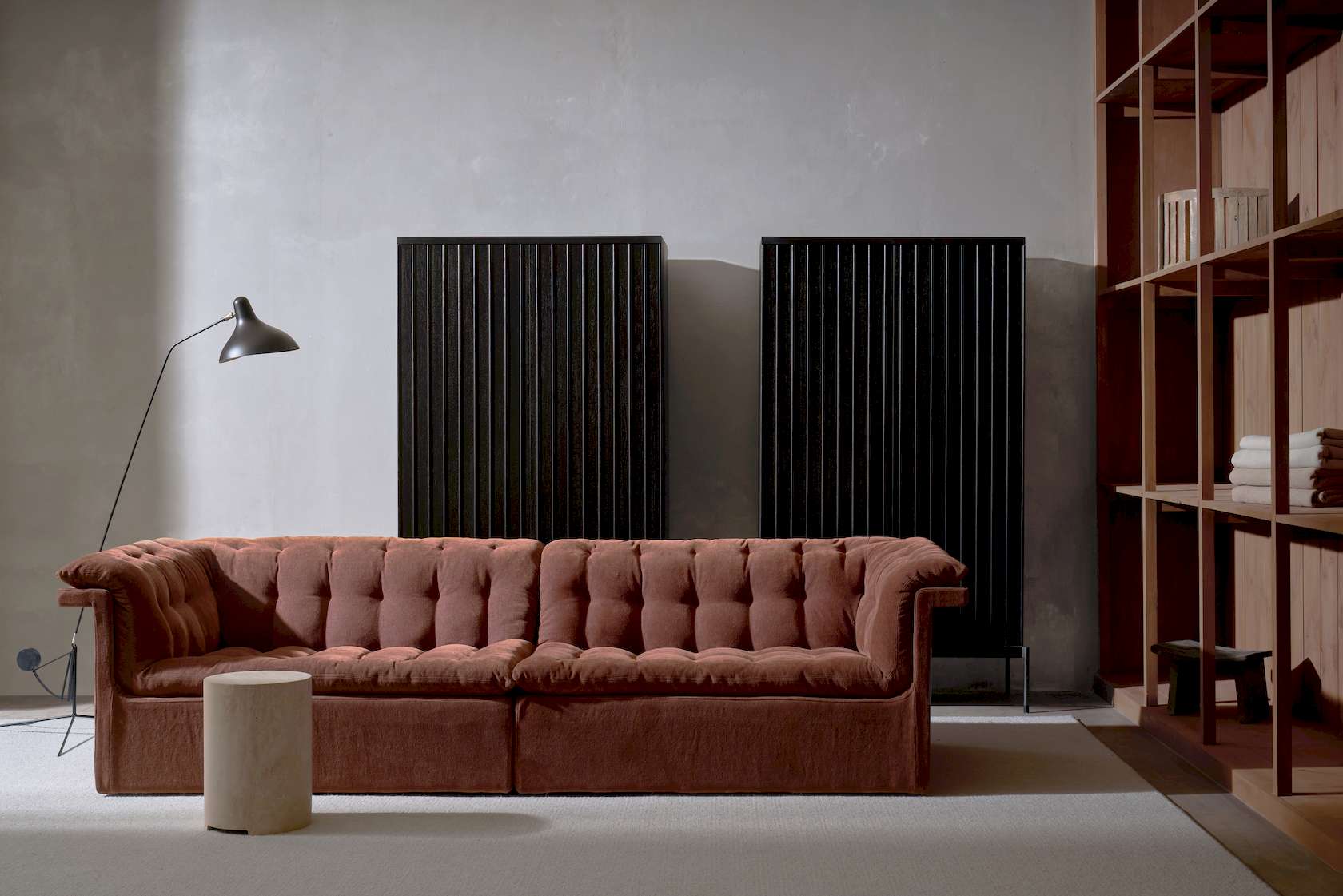 Furrow 4 Seater Sofa - Russet-Sahara 0015 - Floor Stock