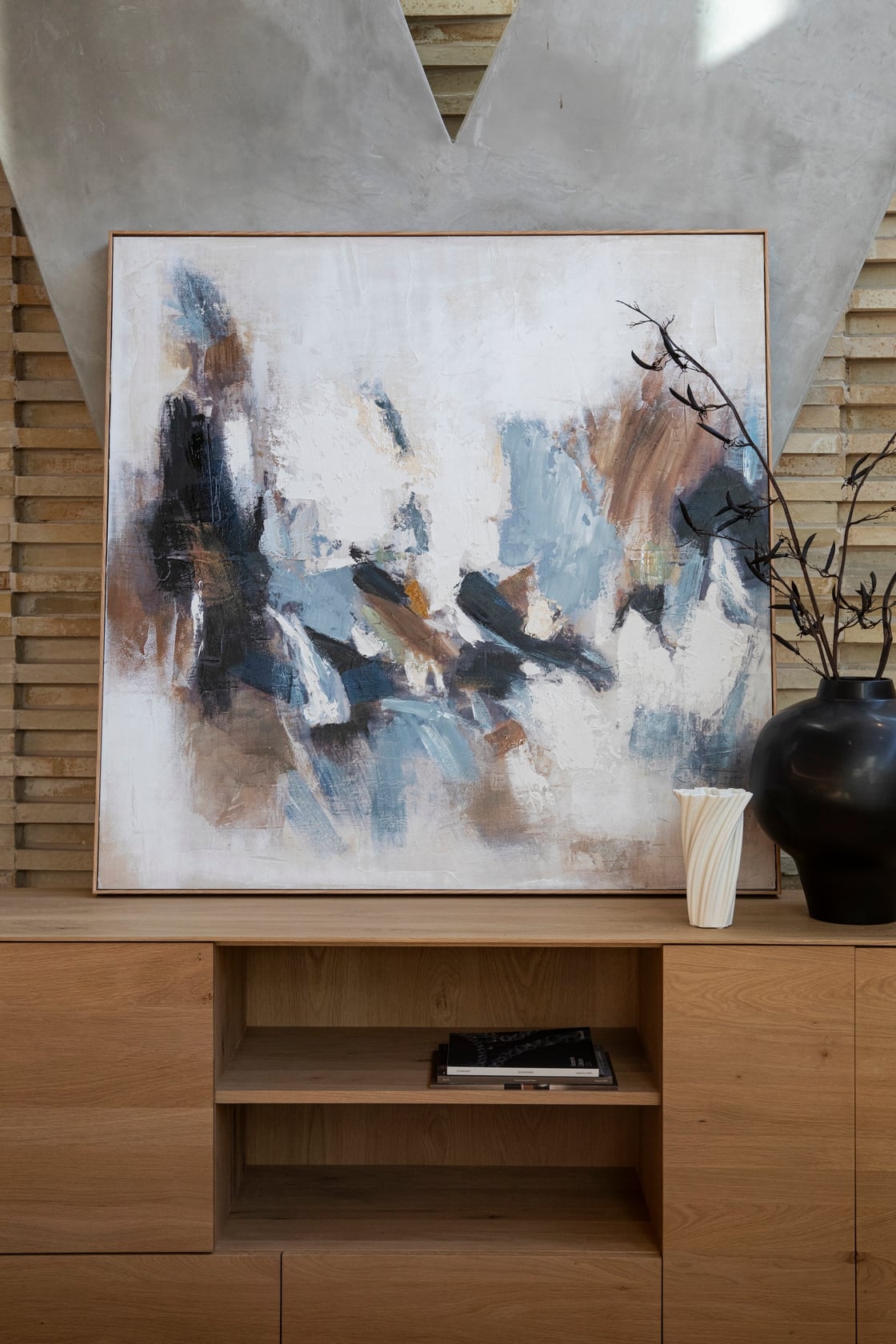 Gathered Hand Painted Wall Art - Floor Stock