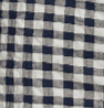 Scoop Neck Halter Mini Dress - Navy/Cream Gingham
