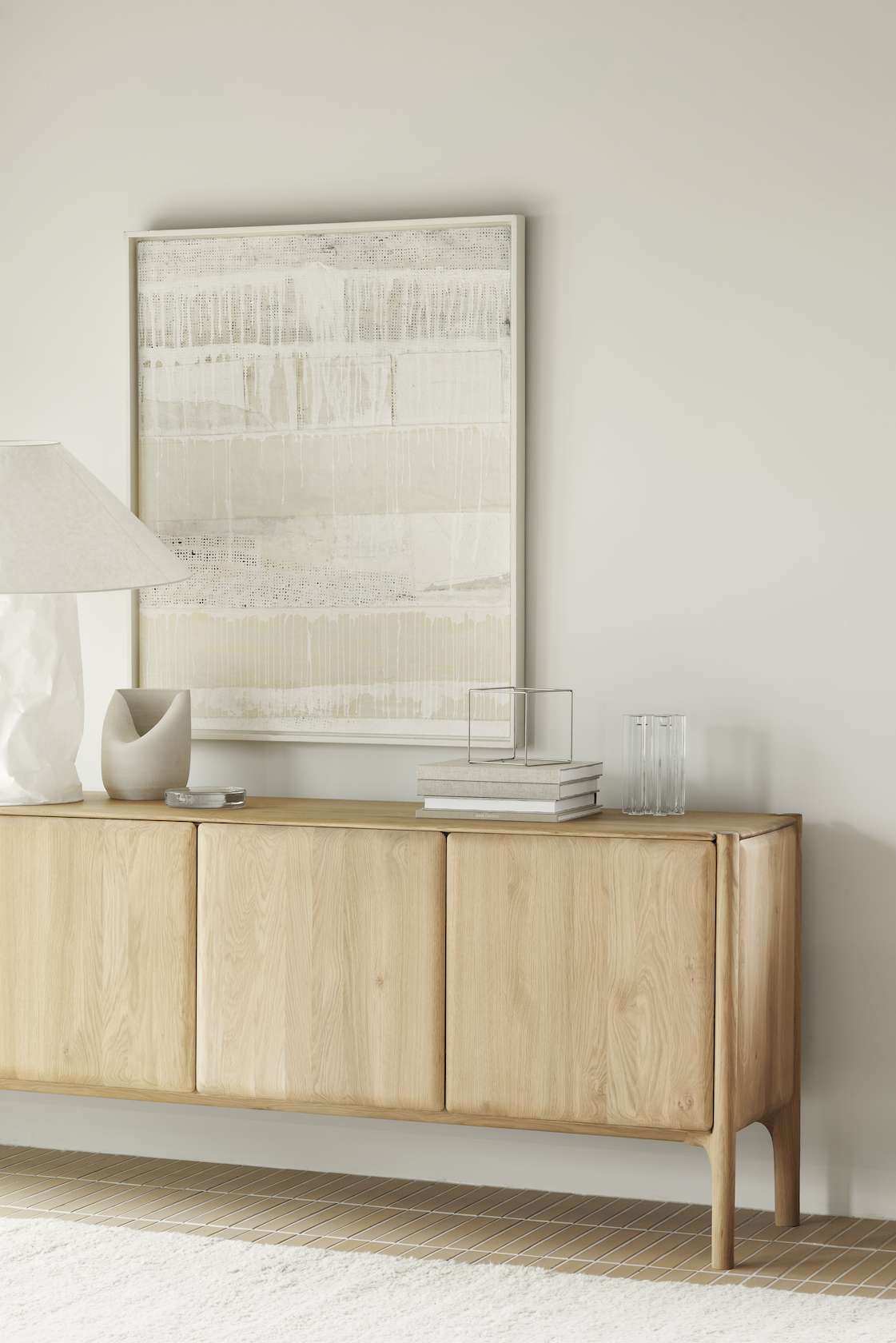 Ethnicraft Oak PI Sideboard - 4 Doors - Floor Stock