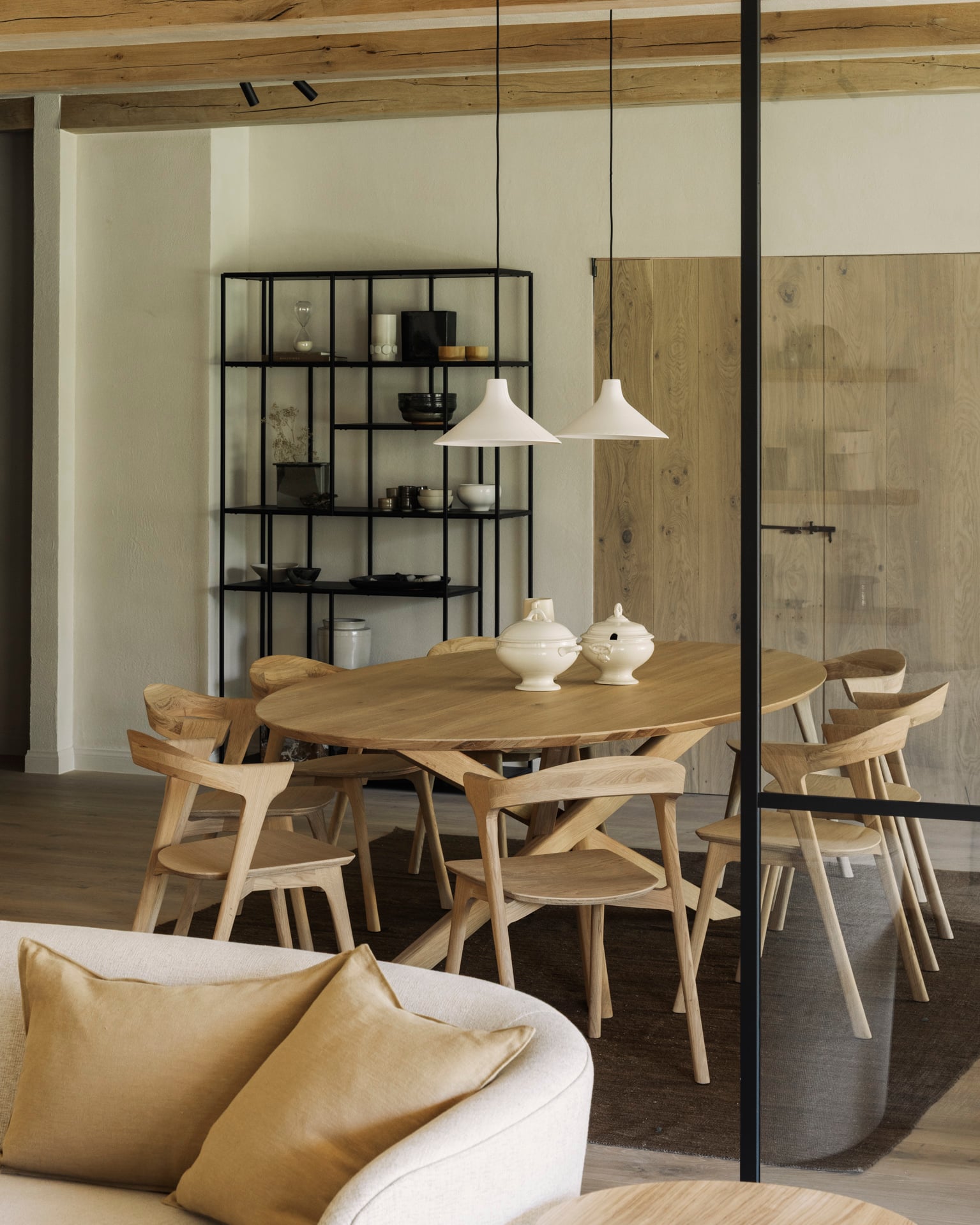 Ethnicraft Oak Mikado Oval Dining Table - Floor Stock